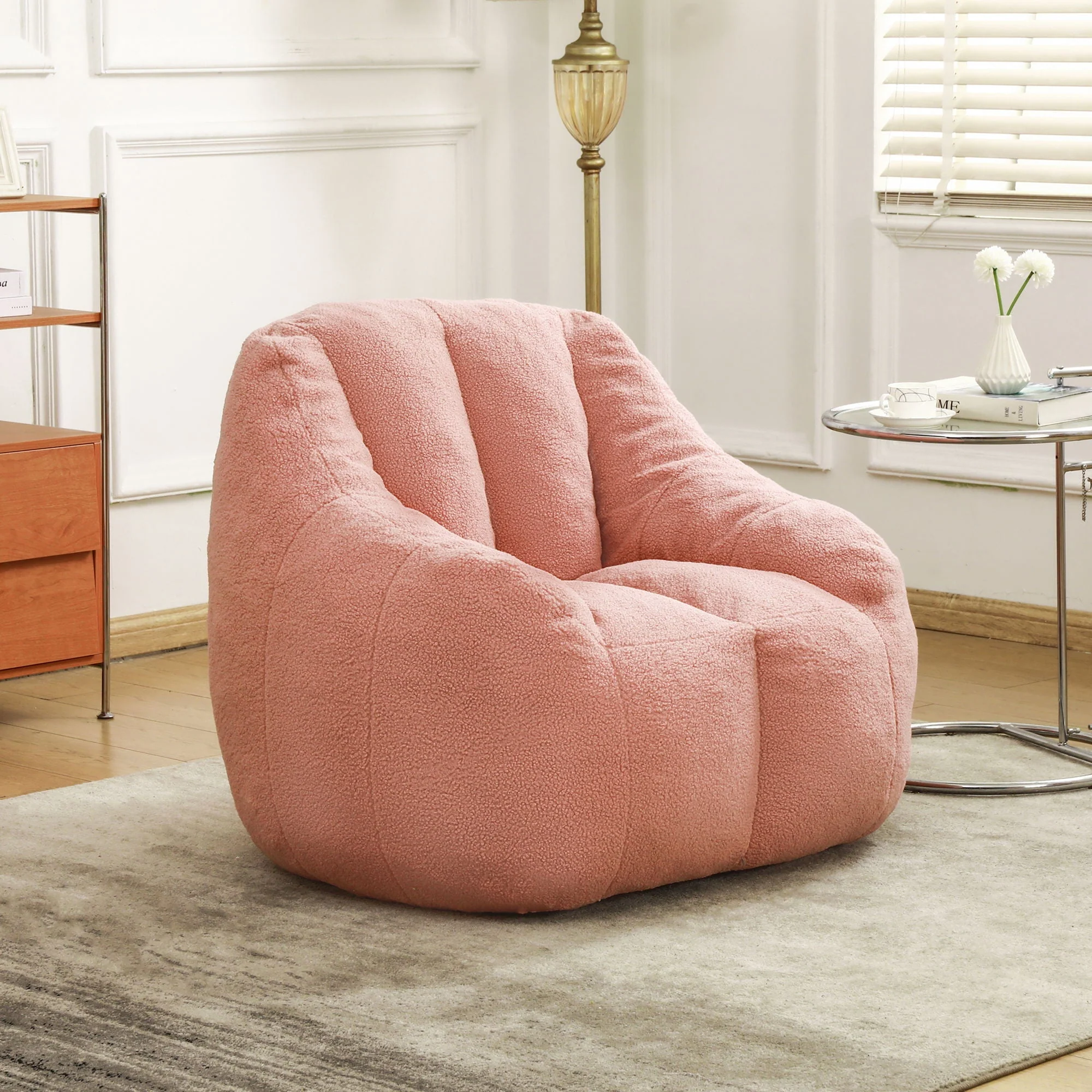 Comfy Bean Bag Chair With Memory Foam Filler, Tufted Soft - Image 17