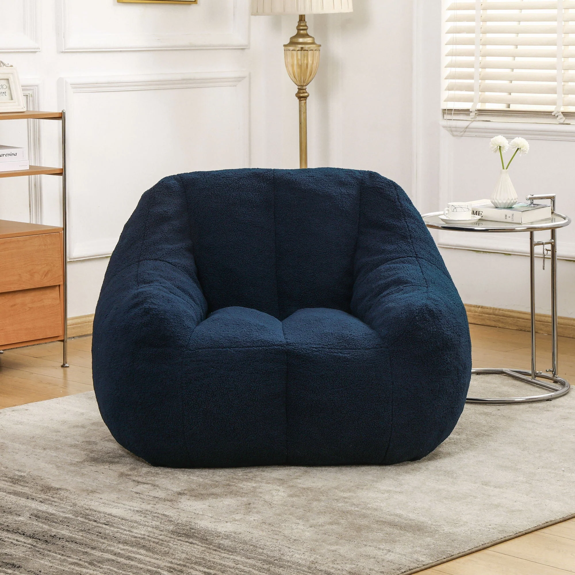 Comfy Bean Bag Chair With Memory Foam Filler, Tufted Soft - Image 23