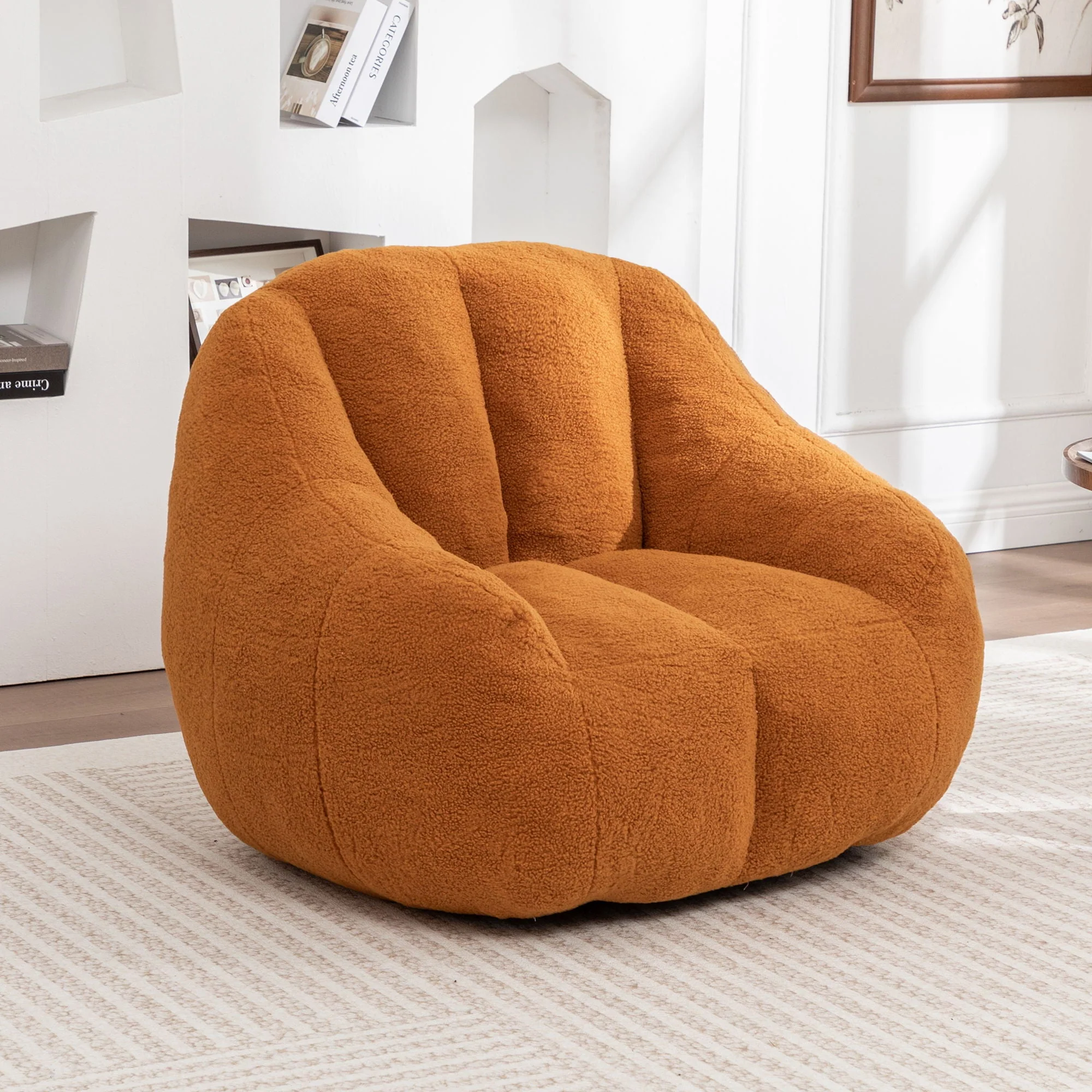 Comfy Bean Bag Chair With Memory Foam Filler, Tufted Soft - Image 24