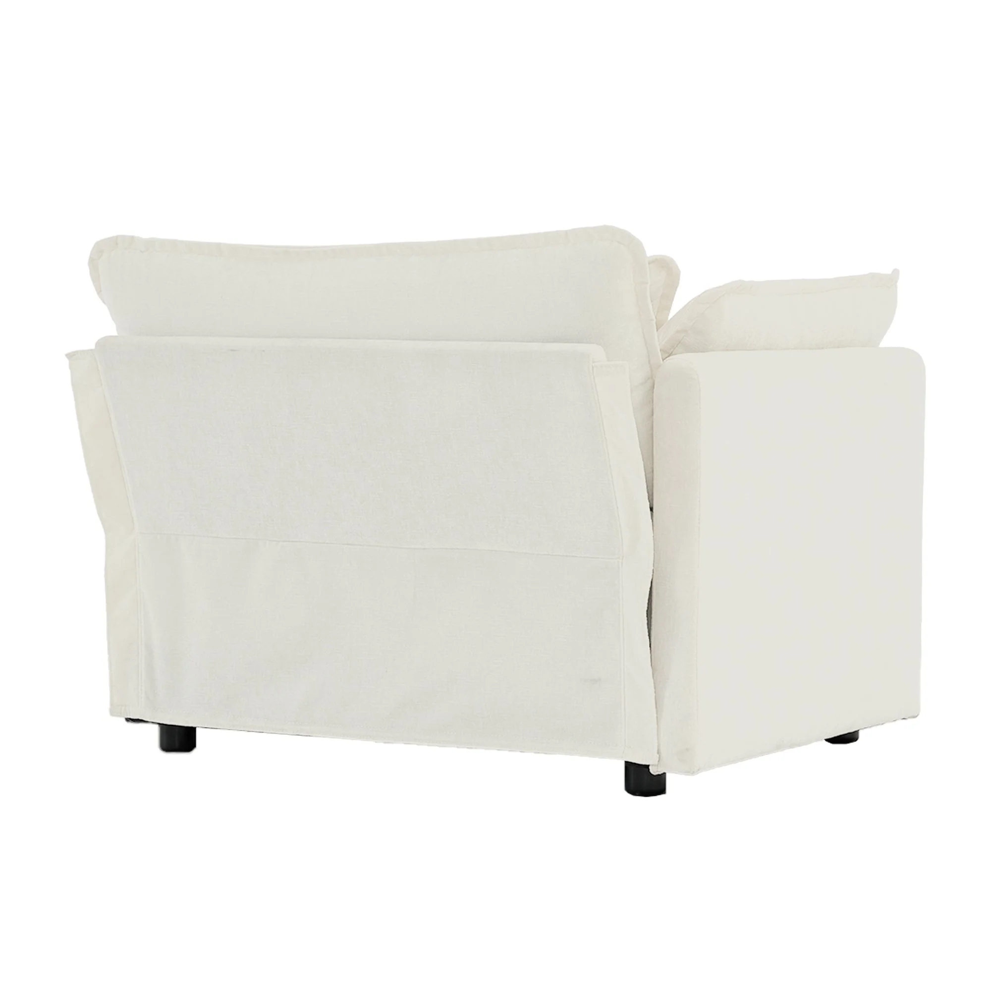Comfy Deep Single Seat Sofa Upholstered Reading Armchair - Image 8