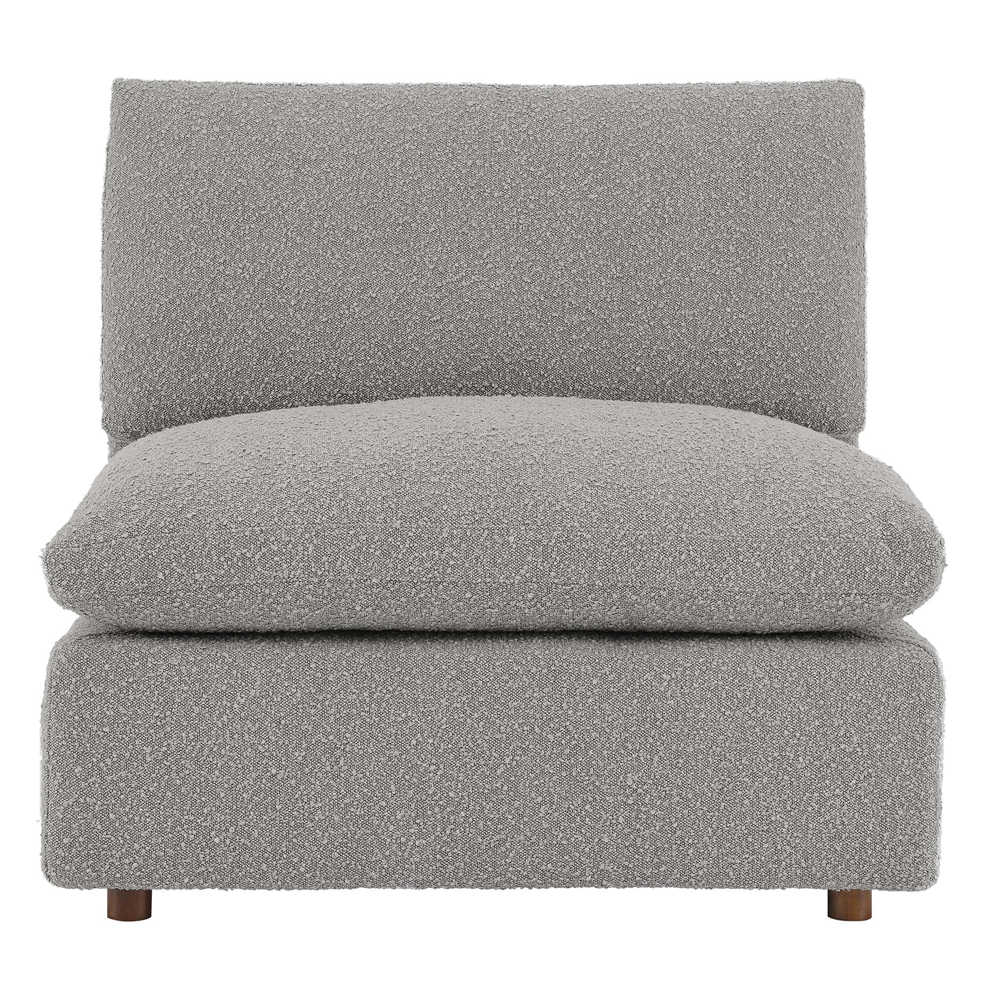 Commix Down Filled Overstuffed Boucle Fabric Armless Chair by Modway - Image 10