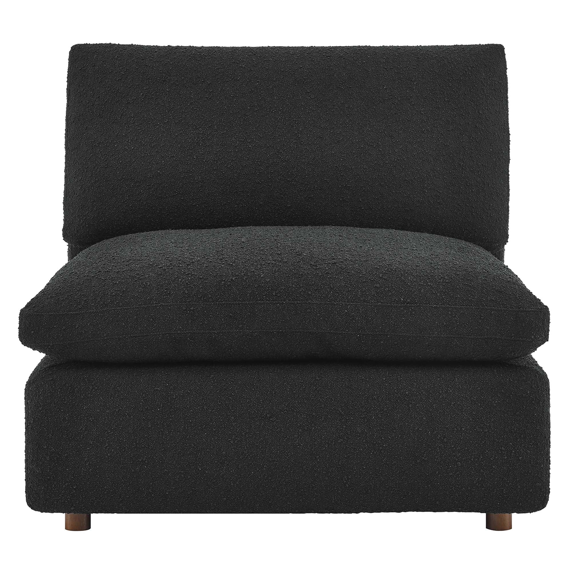 Commix Down Filled Overstuffed Boucle Fabric Armless Chair by Modway - Image 11