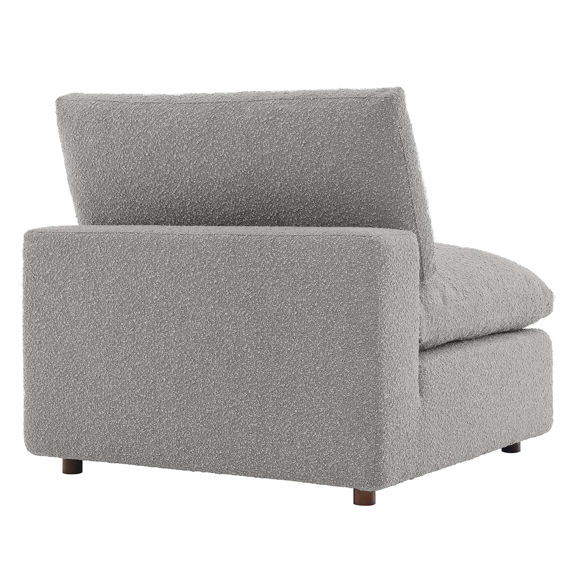 Commix Down Filled Overstuffed Boucle Fabric Armless Chair by Modway - Image 12
