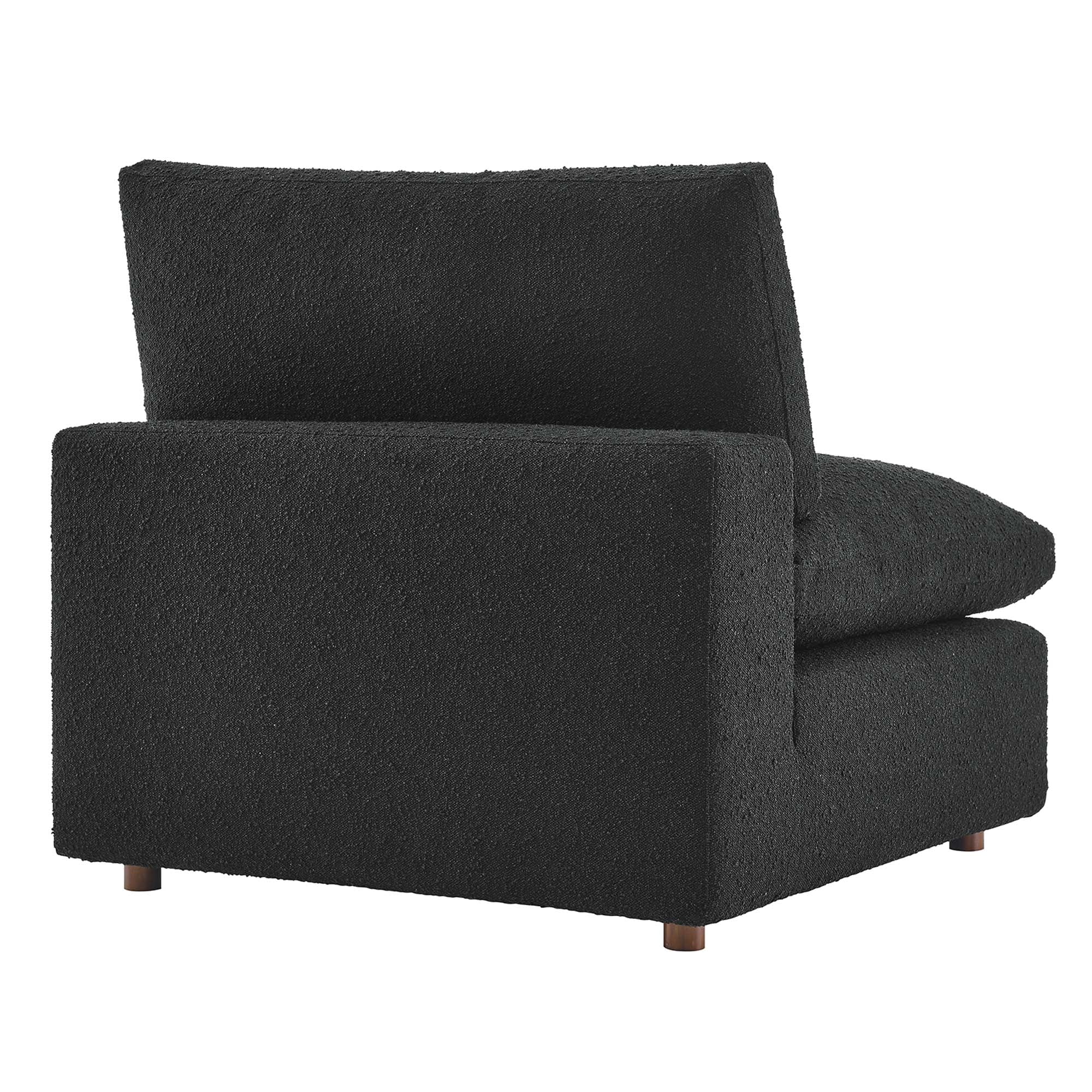 Commix Down Filled Overstuffed Boucle Fabric Armless Chair by Modway - Image 13