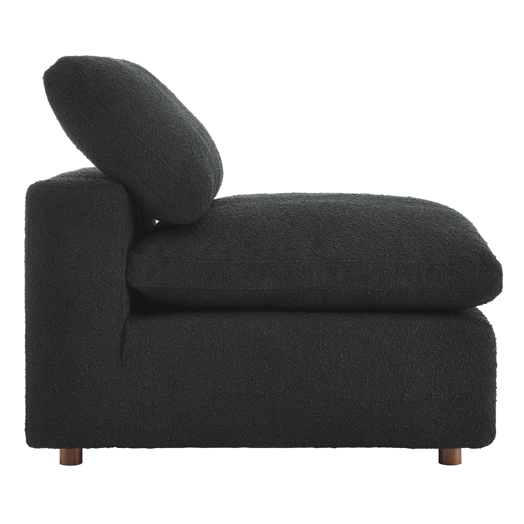 Commix Down Filled Overstuffed Boucle Fabric Armless Chair by Modway - Image 15