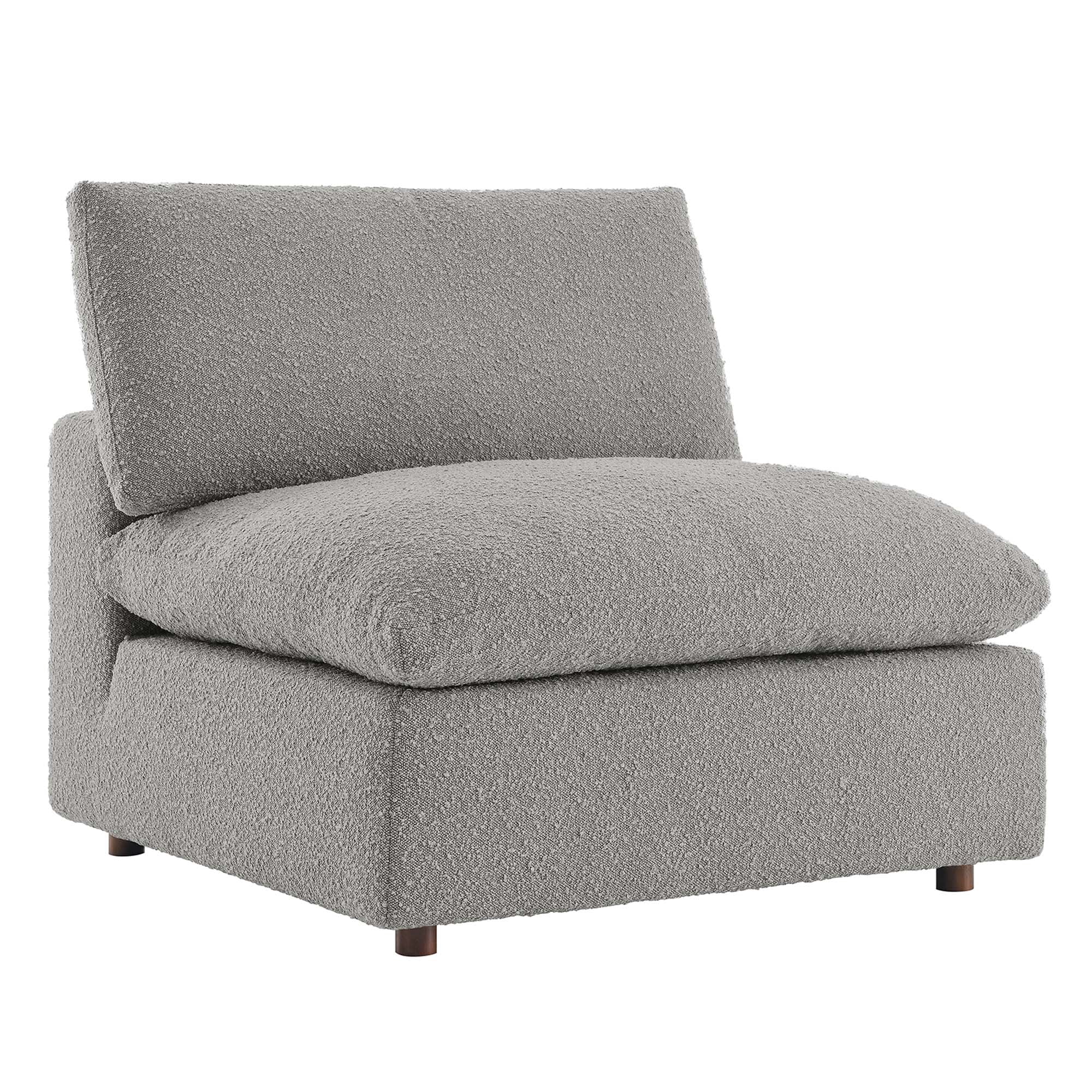 Commix Down Filled Overstuffed Boucle Fabric Armless Chair by Modway - Image 20