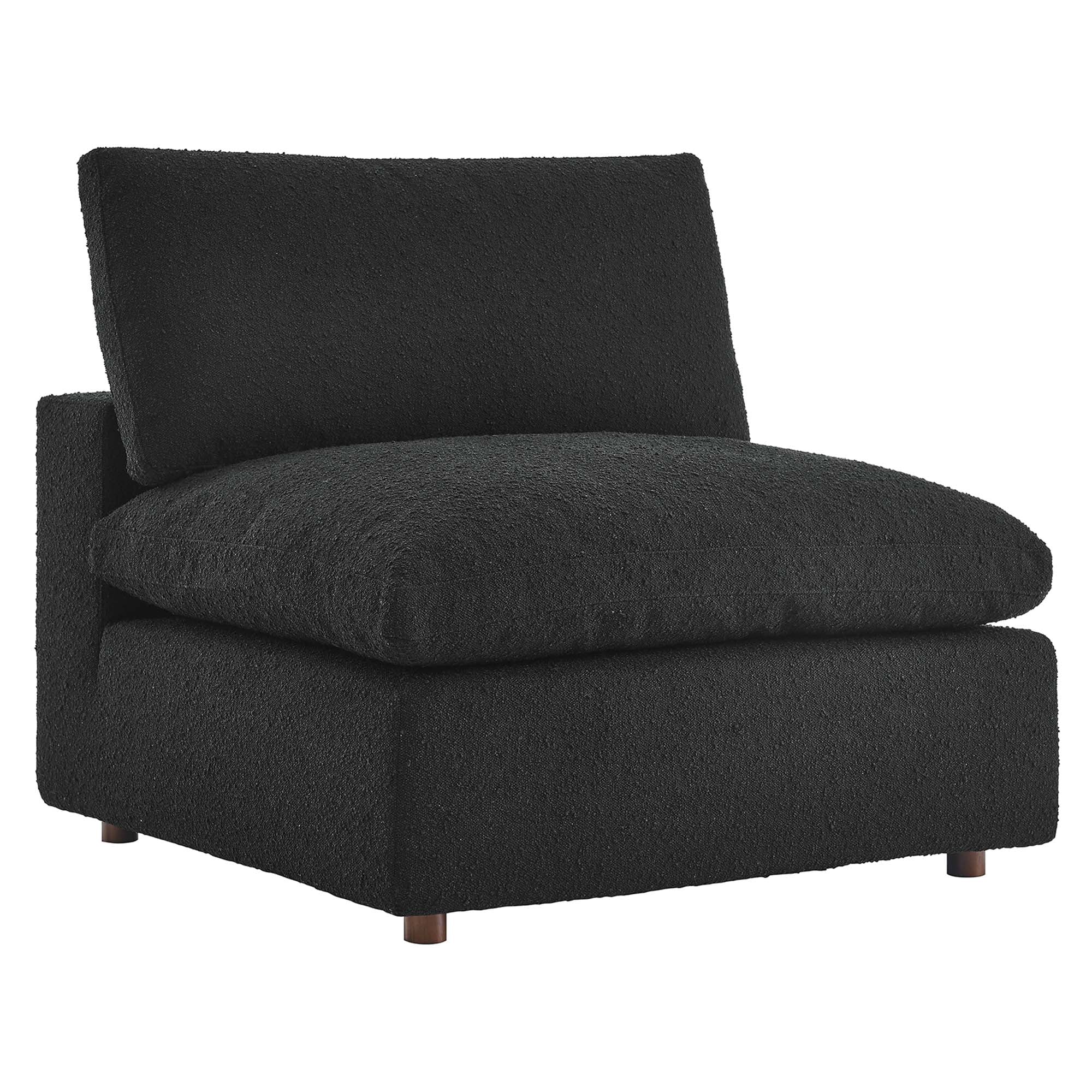 Commix Down Filled Overstuffed Boucle Fabric Armless Chair by Modway - Image 21
