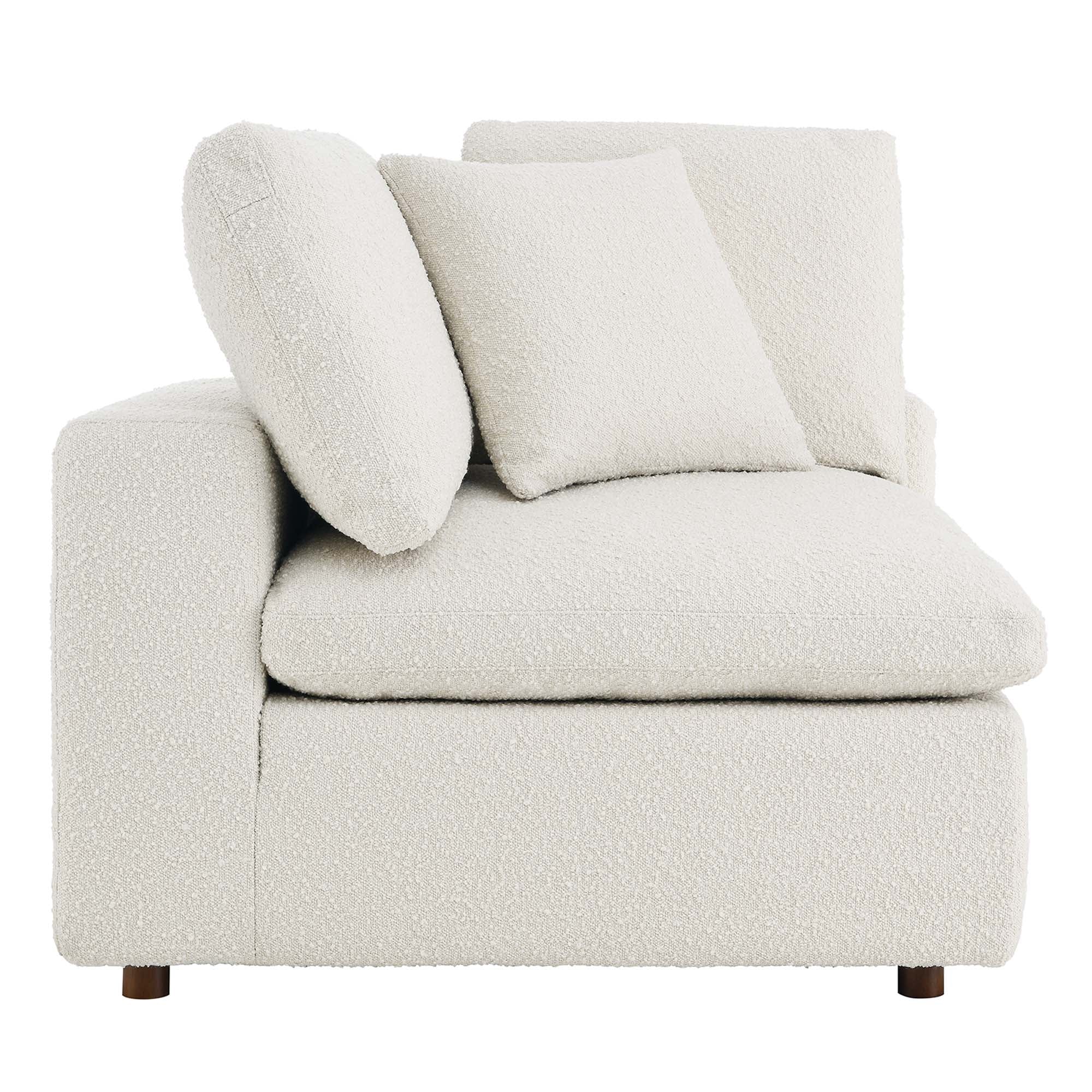 Commix Down Filled Overstuffed Boucle Fabric Corner Chair by Modway - Image 14