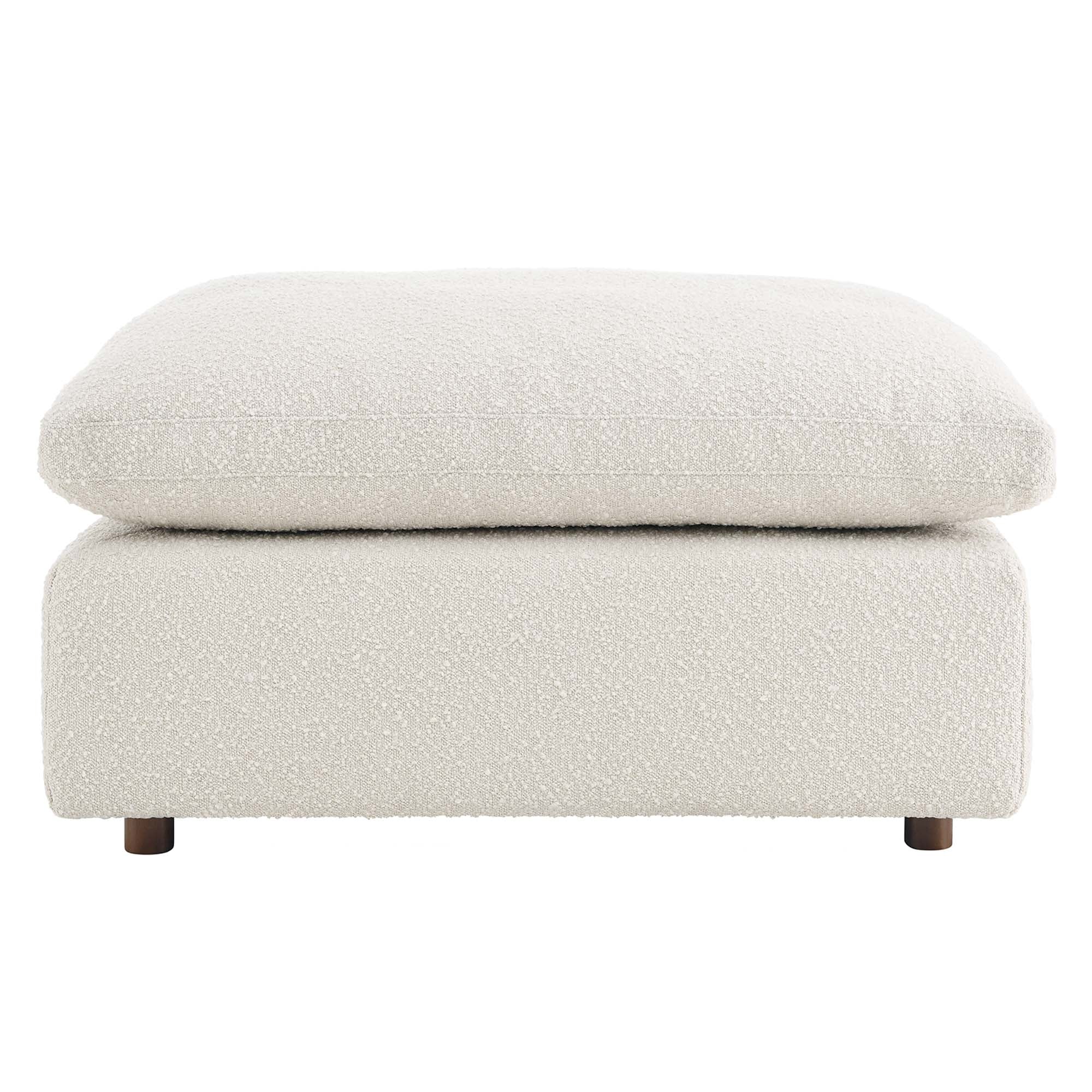 Commix Down Filled Overstuffed Boucle Fabric Ottoman by Modway - Image 12