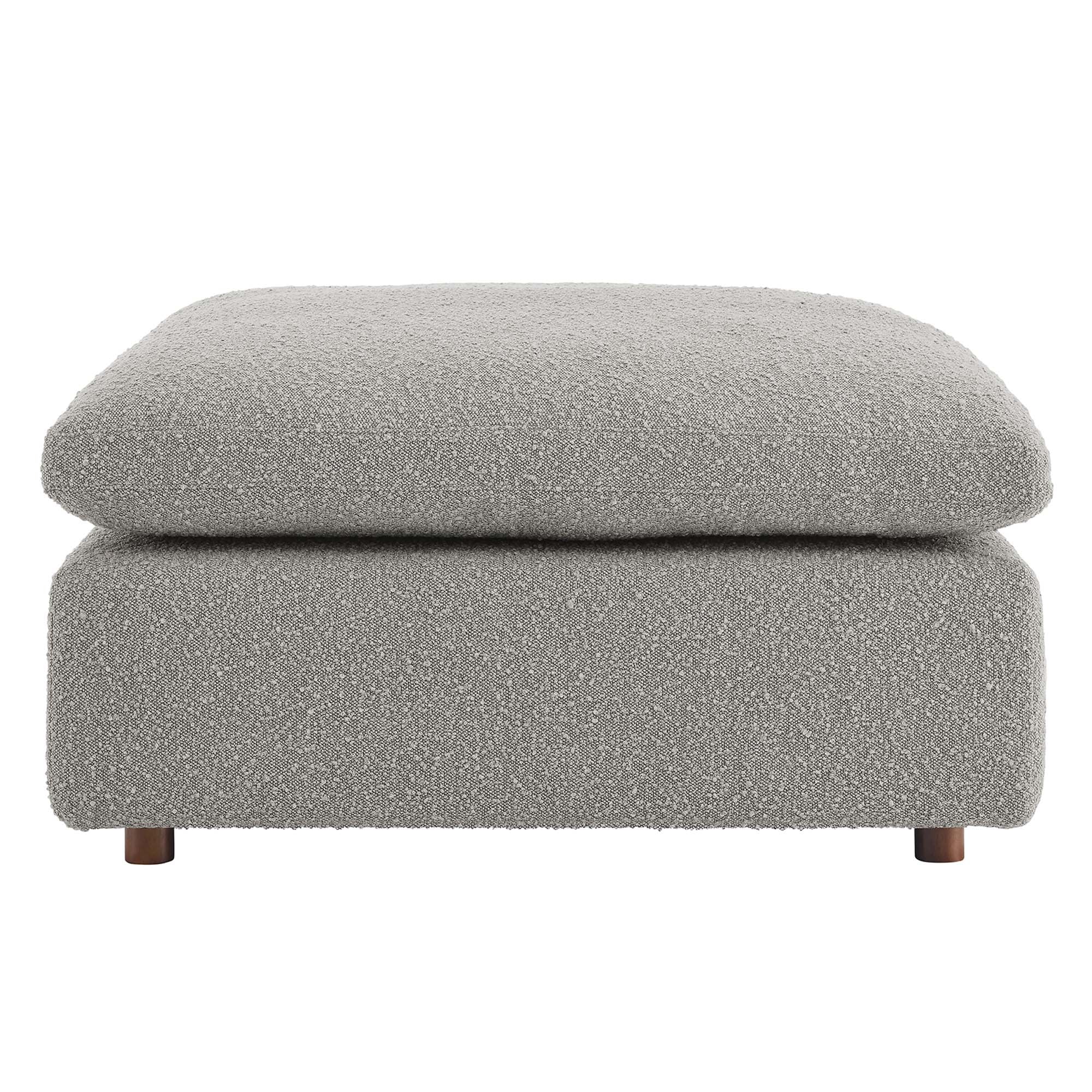 Commix Down Filled Overstuffed Boucle Fabric Ottoman by Modway - Image 13