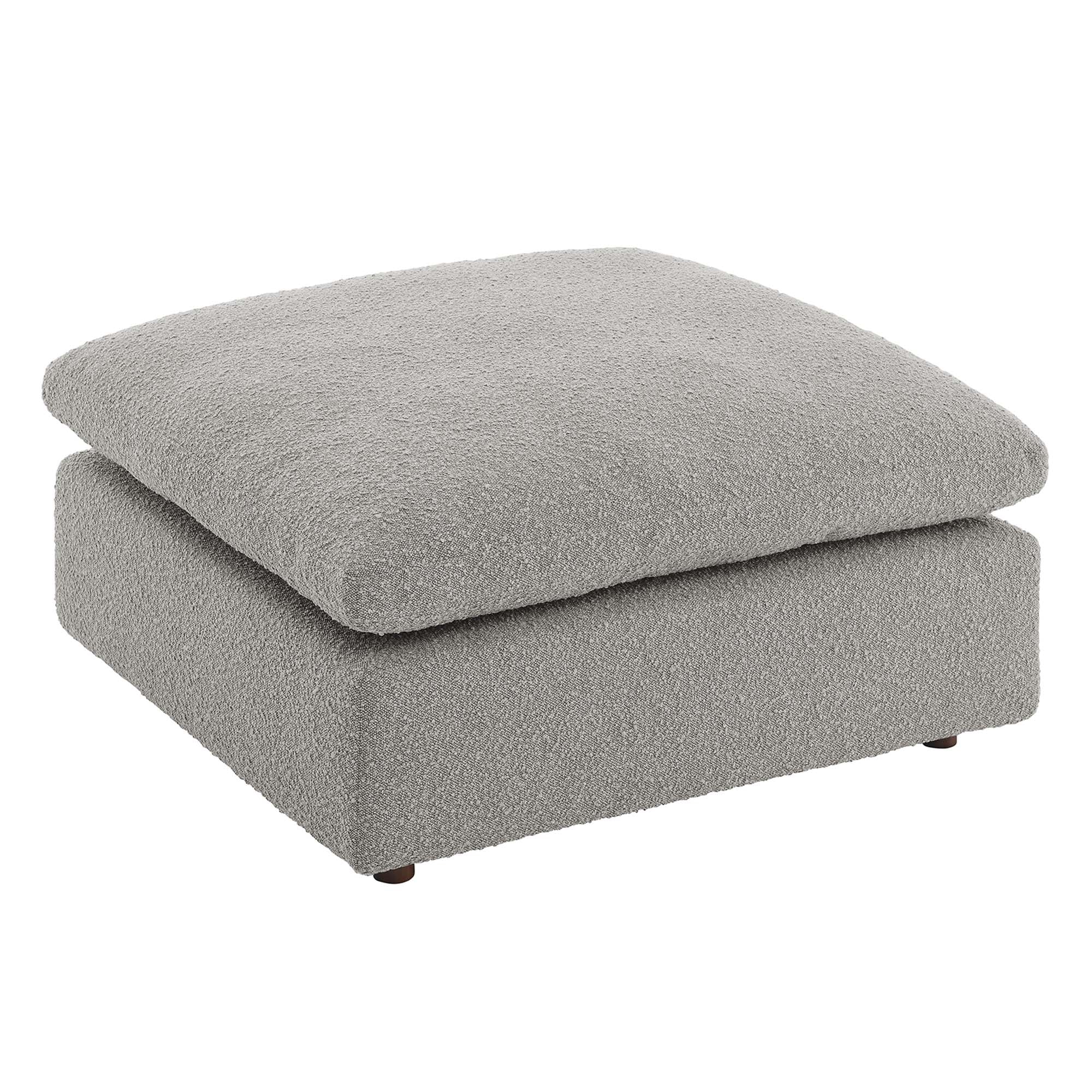 Commix Down Filled Overstuffed Boucle Fabric Ottoman by Modway - Image 15