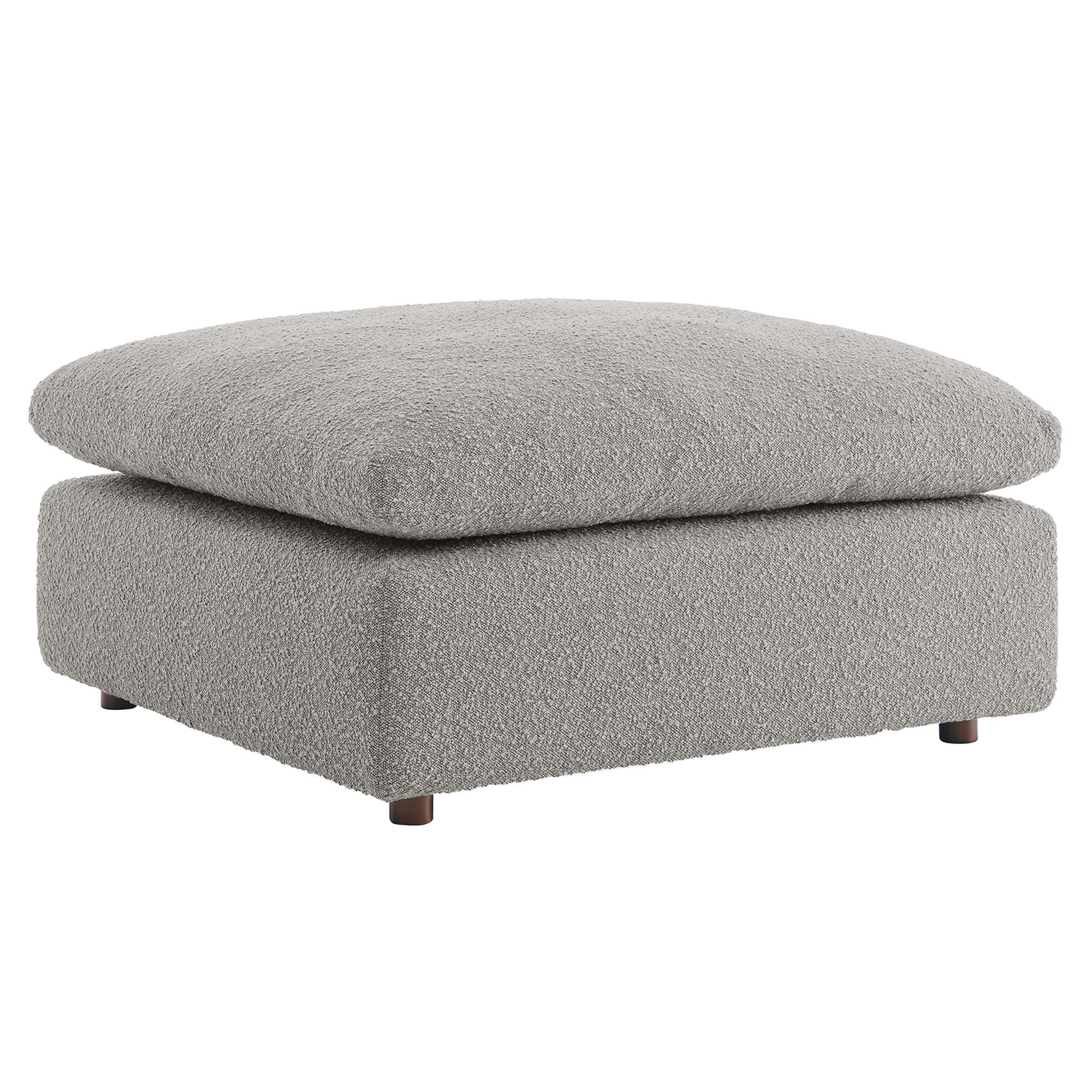 Commix Down Filled Overstuffed Boucle Fabric Ottoman by Modway - Image 21