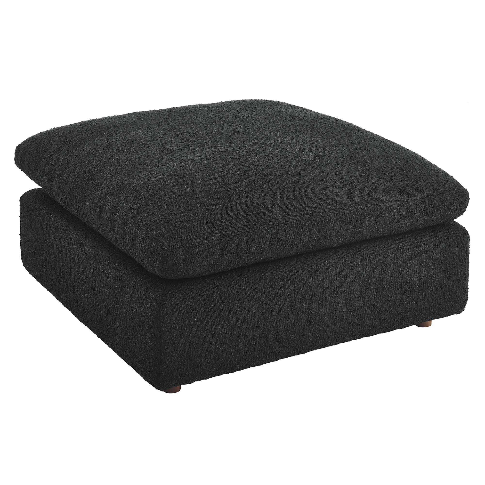 Commix Down Filled Overstuffed Boucle Fabric Ottoman by Modway - Image 4