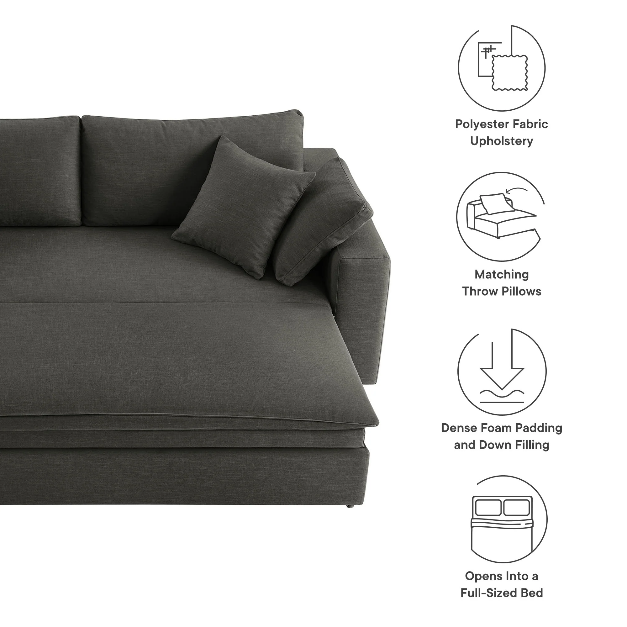 Commix Down Filled Overstuffed Sleeper Sofa by Modway - Image 17