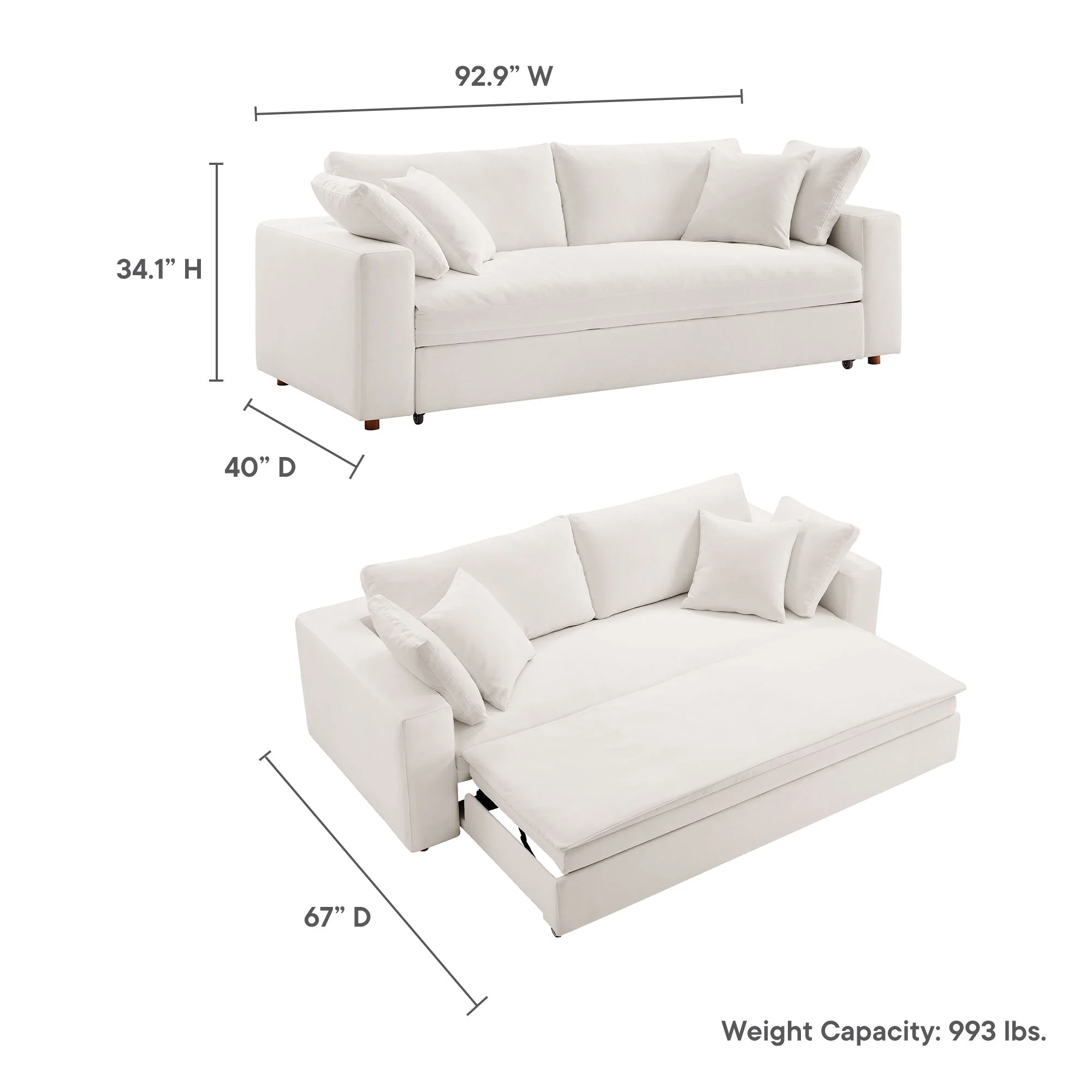 Commix Down Filled Overstuffed Sleeper Sofa by Modway - Image 18