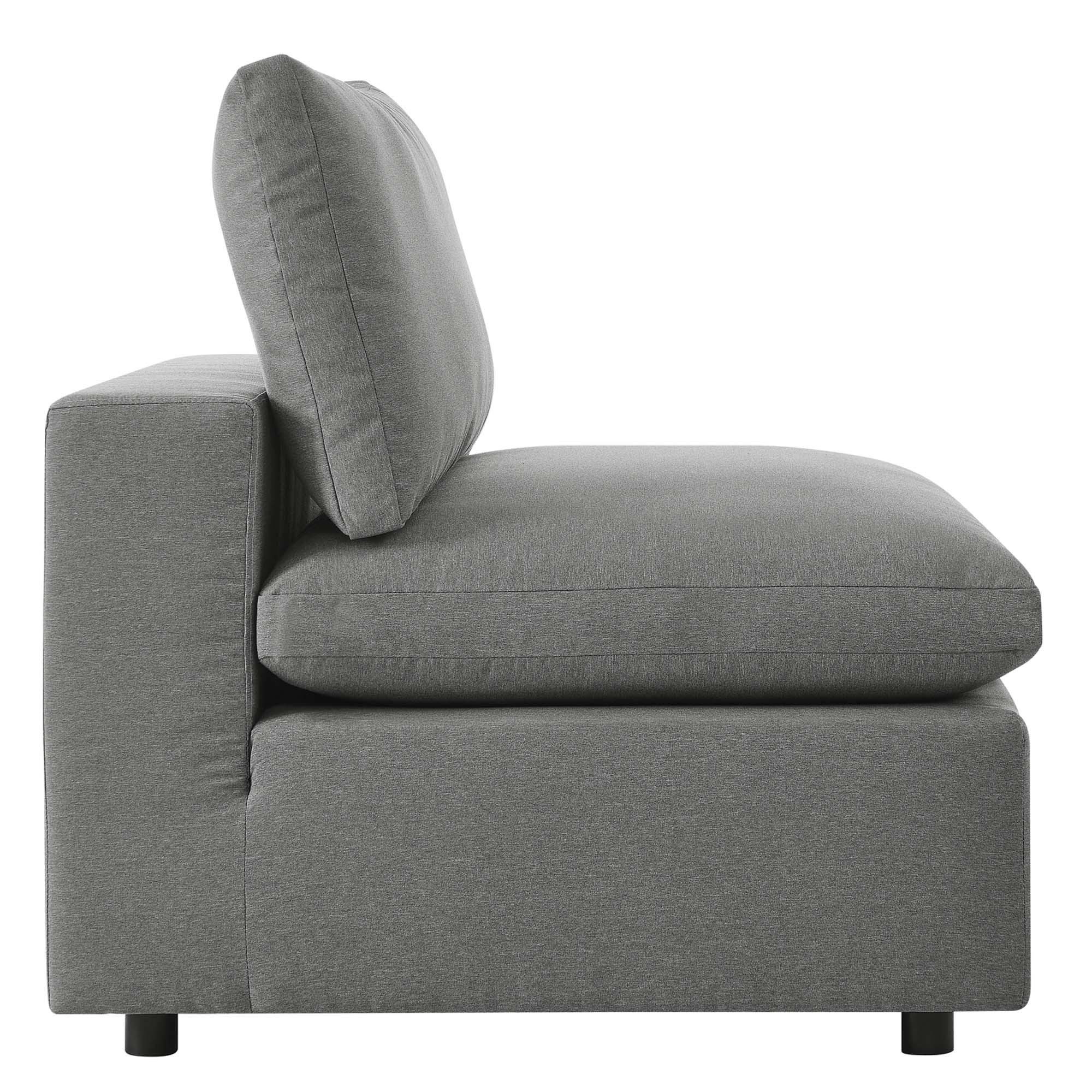 Commix Overstuffed Outdoor Patio Armless Chair by Modway - Image 11