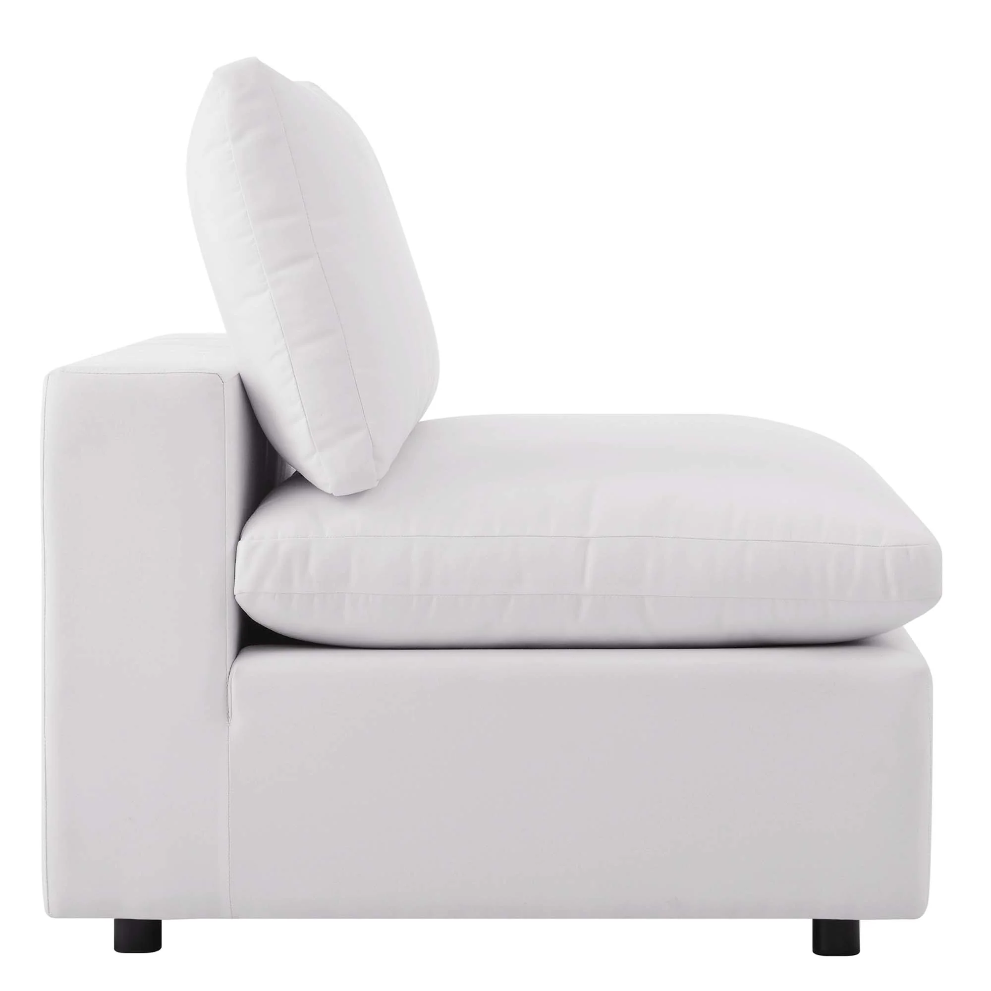 Commix Overstuffed Outdoor Patio Armless Chair by Modway - Image 4