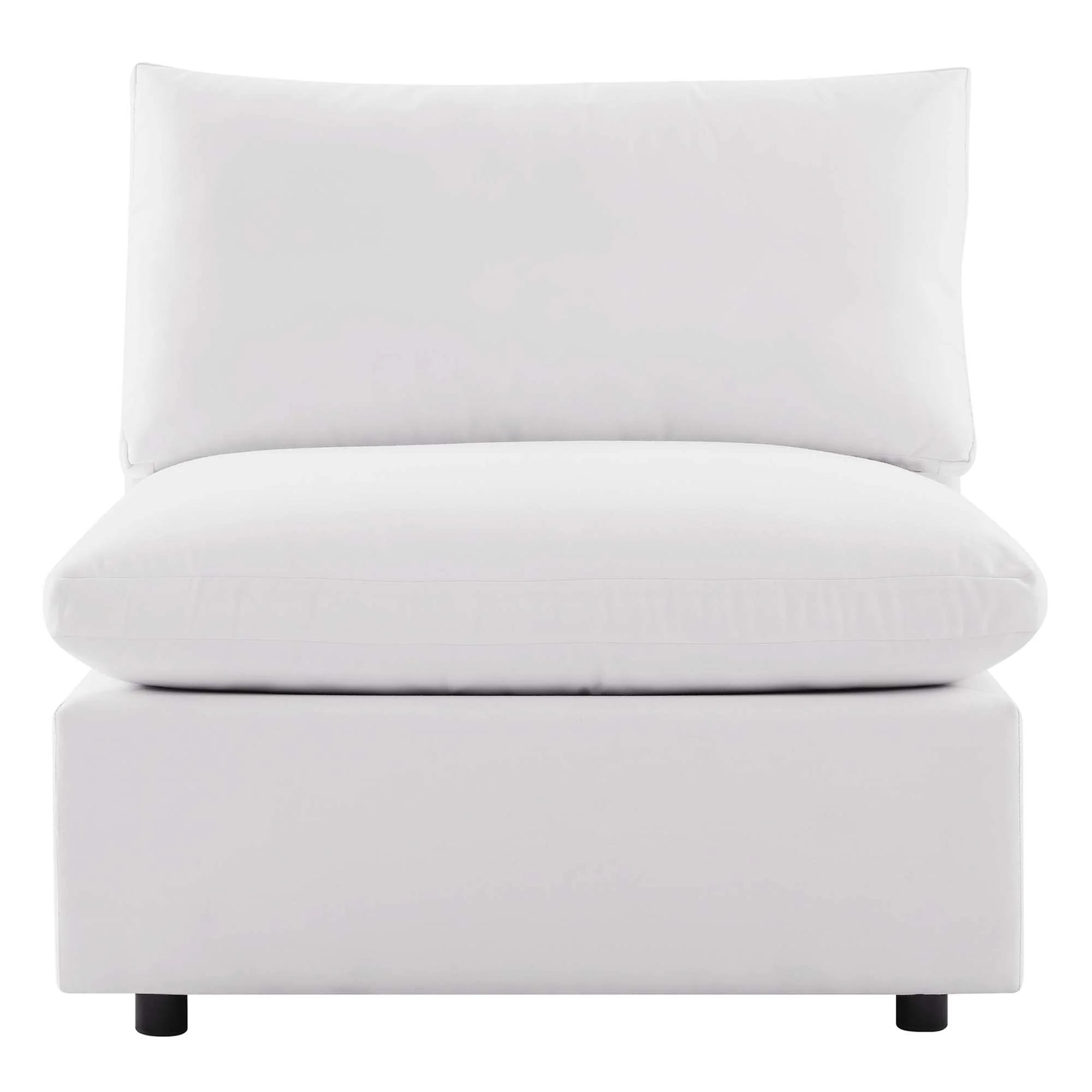 Commix Overstuffed Outdoor Patio Armless Chair by Modway - Image 6