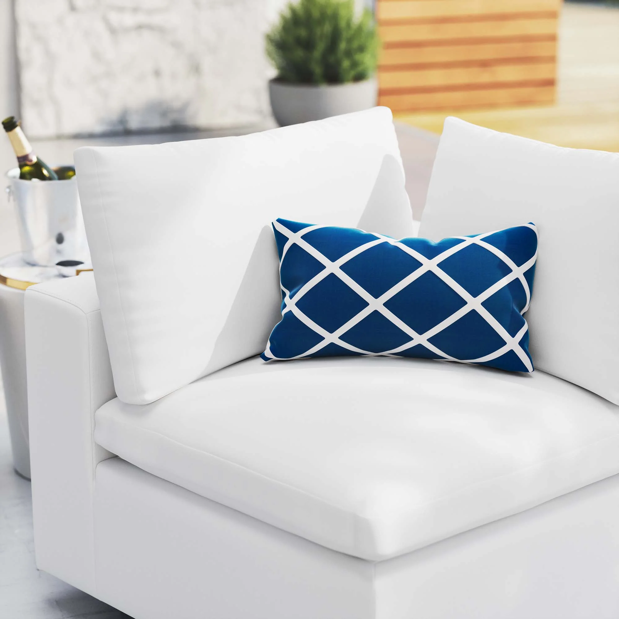 Commix Sunbrella� Outdoor Patio Corner Chair by Modway - Image 7