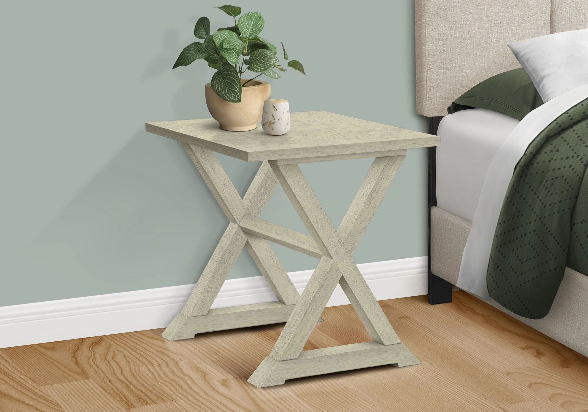Compact Accent End Table, Square, Transitional - Image 2