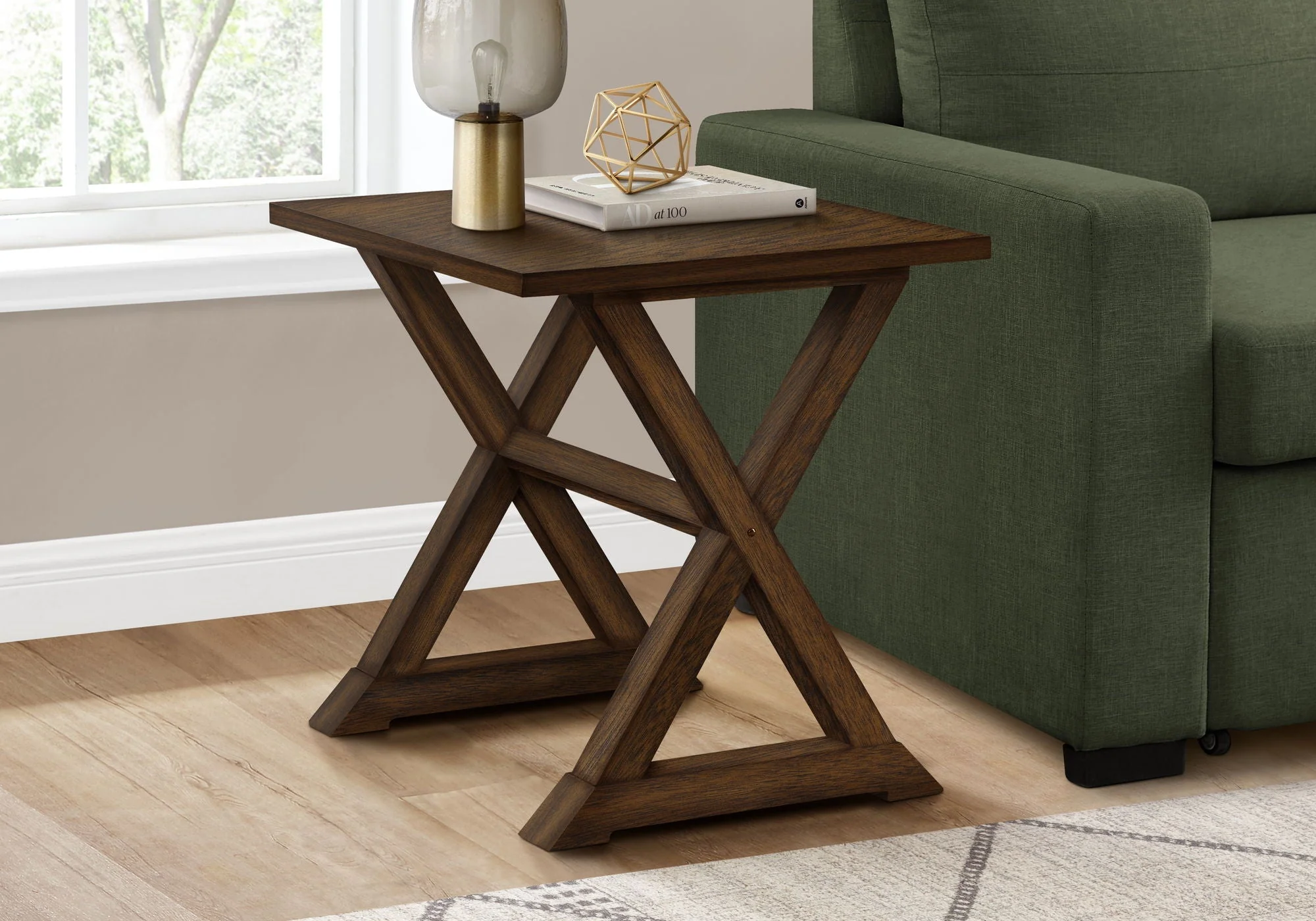 Compact Accent End Table, Square, Transitional - Image 3