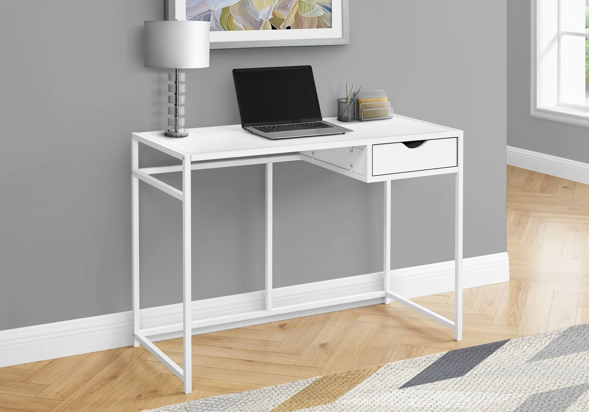 Computer Desk For Home Office, 1 Storage Drawer, Contemporary & Modern - Image 6