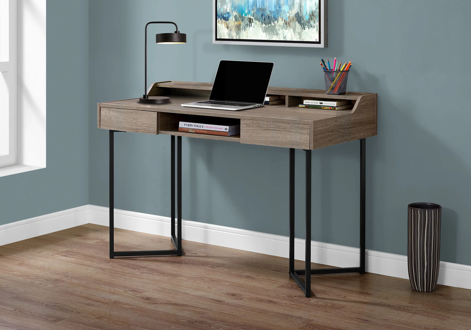 Computer Desk For Home Office, Ample Storage, Contemporary & Modern - Image 4