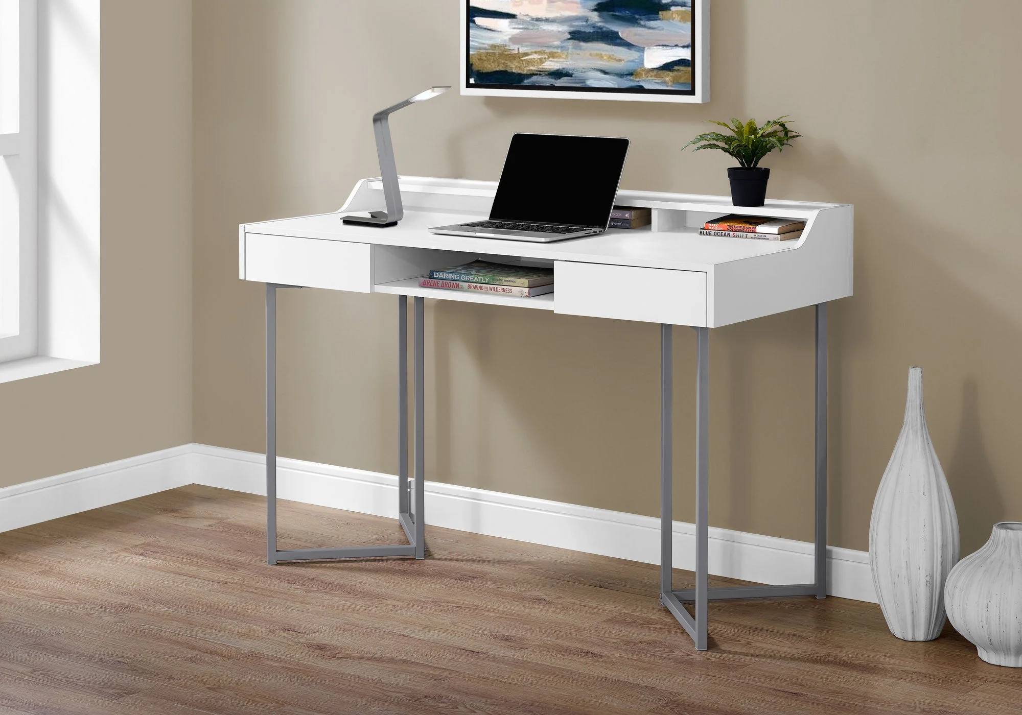 Computer Desk For Home Office, Ample Storage, Contemporary & Modern - Image 7