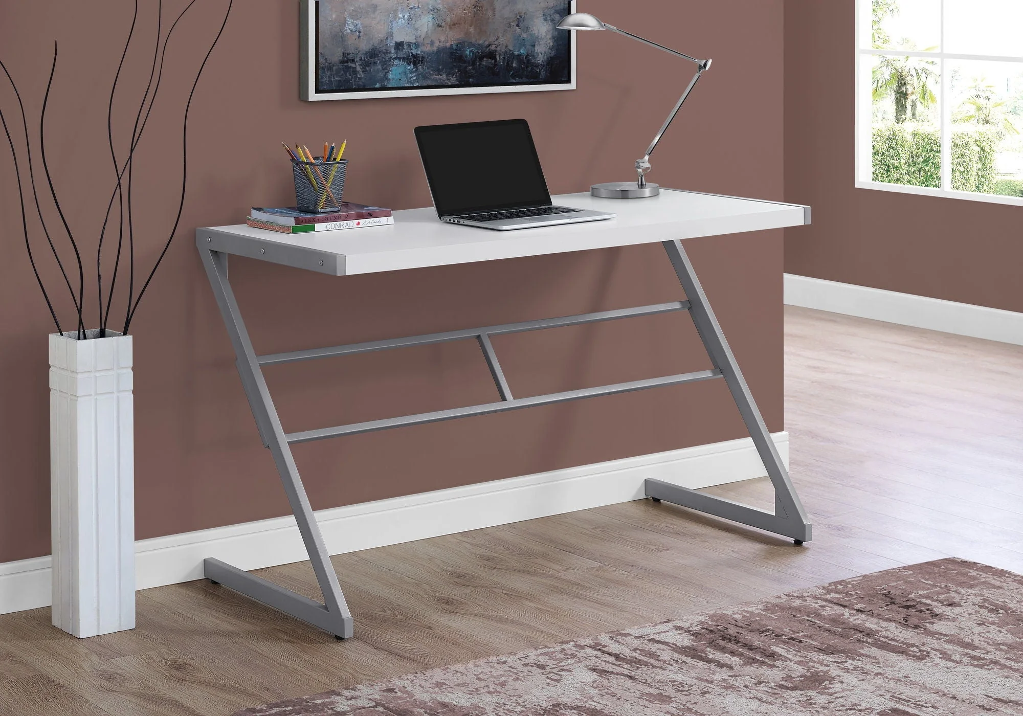 Computer Desk For Home Office, Chic Modern Design, Contemporary & Modern - Image 5