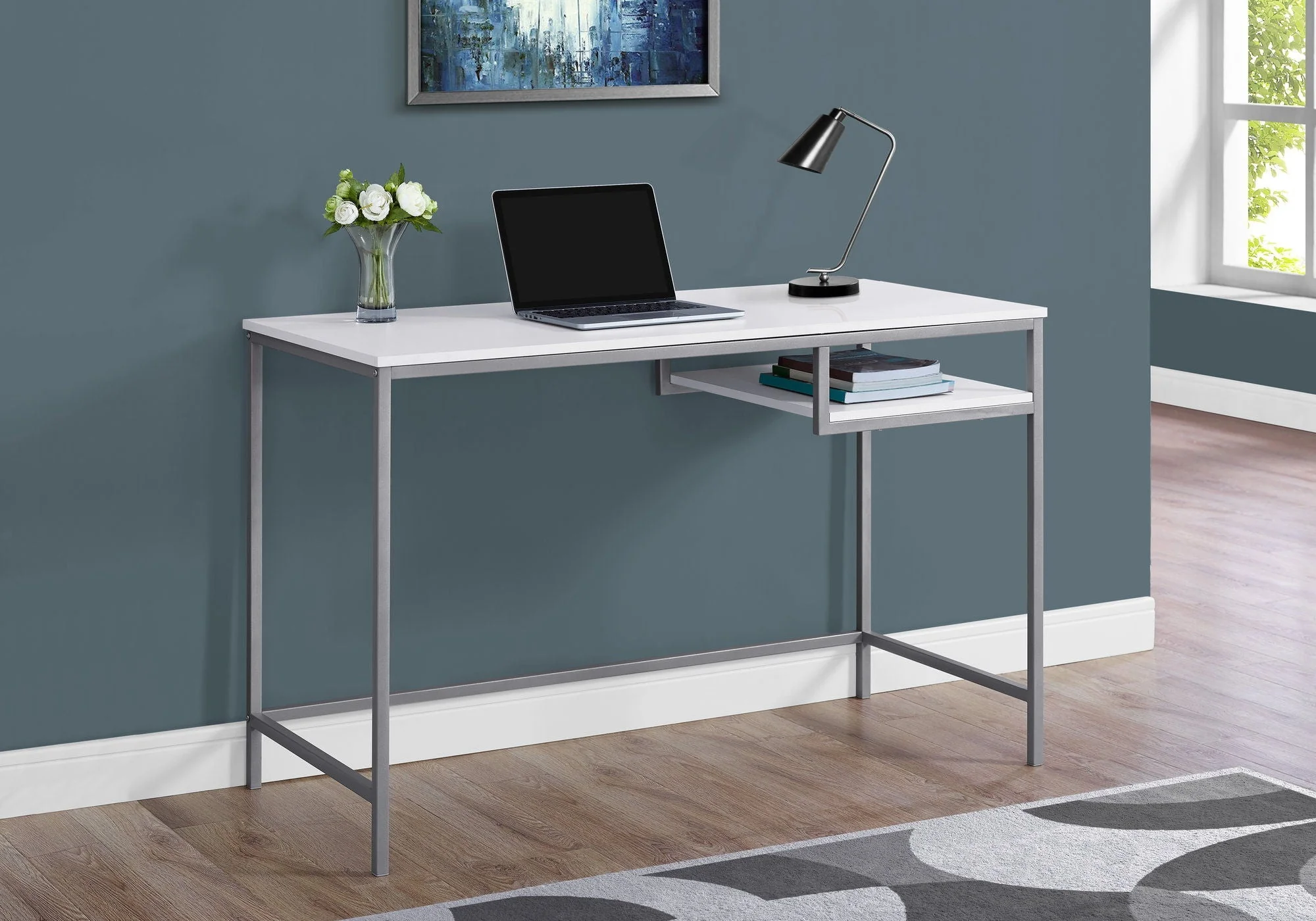 Computer Desk For Home Office, Compact Modern Design, Contemporary & Modern - Image 6