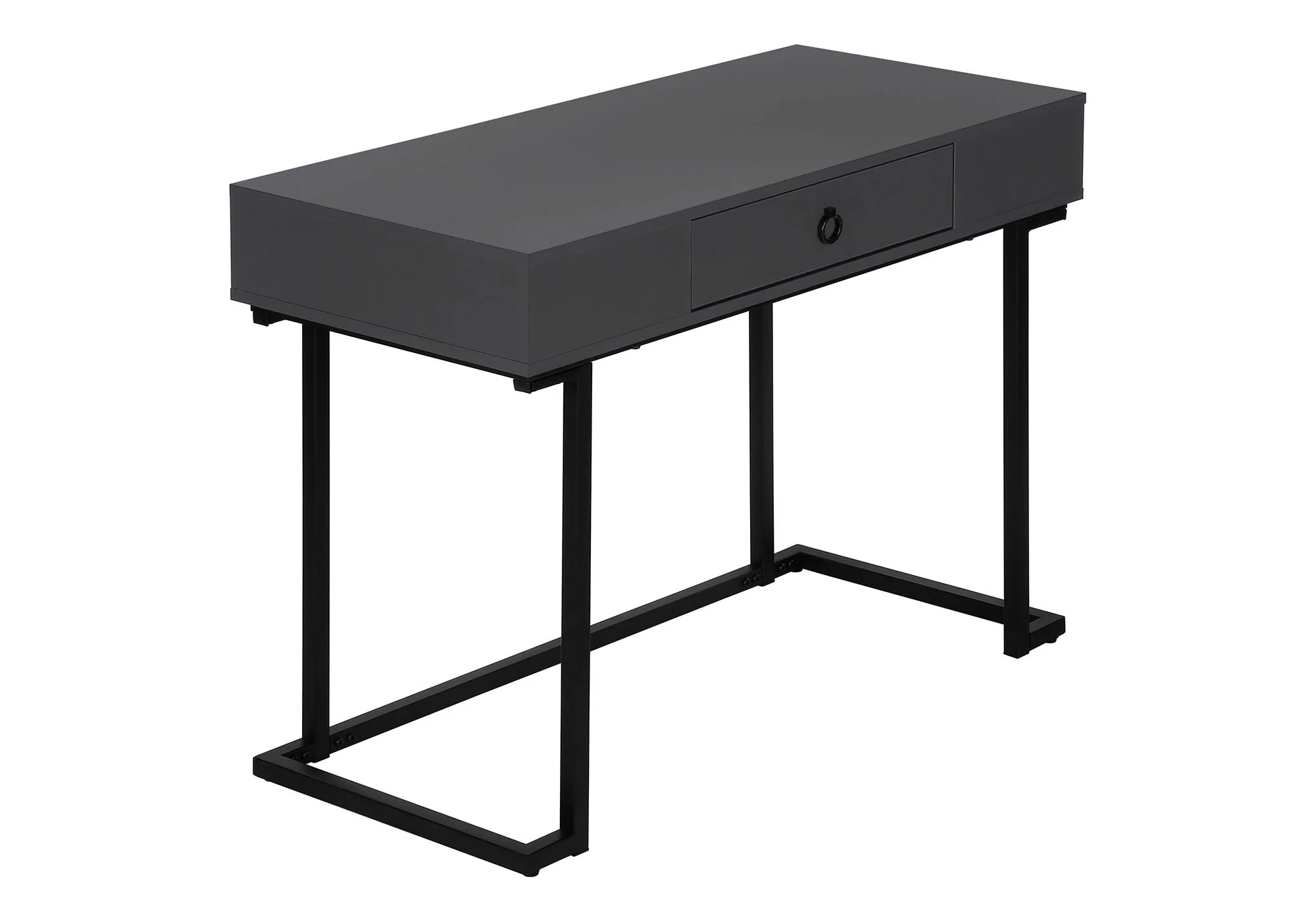 Computer Desk For Home Office, Glossy, Storage Drawer - Image 3