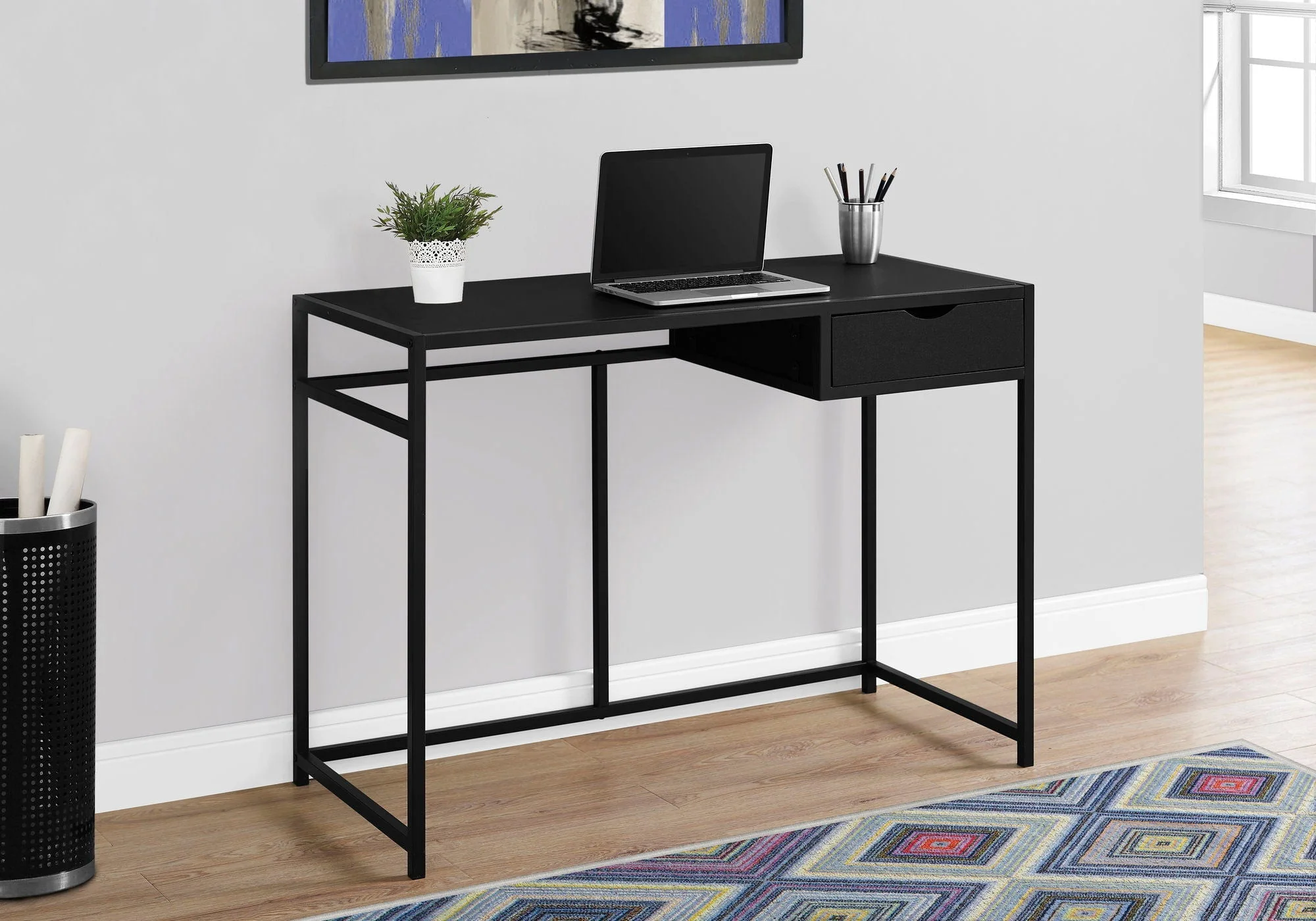 Computer Desk For Home Office, Laptop, 1 Storage Drawer, Contemporary & Modern - Image 11