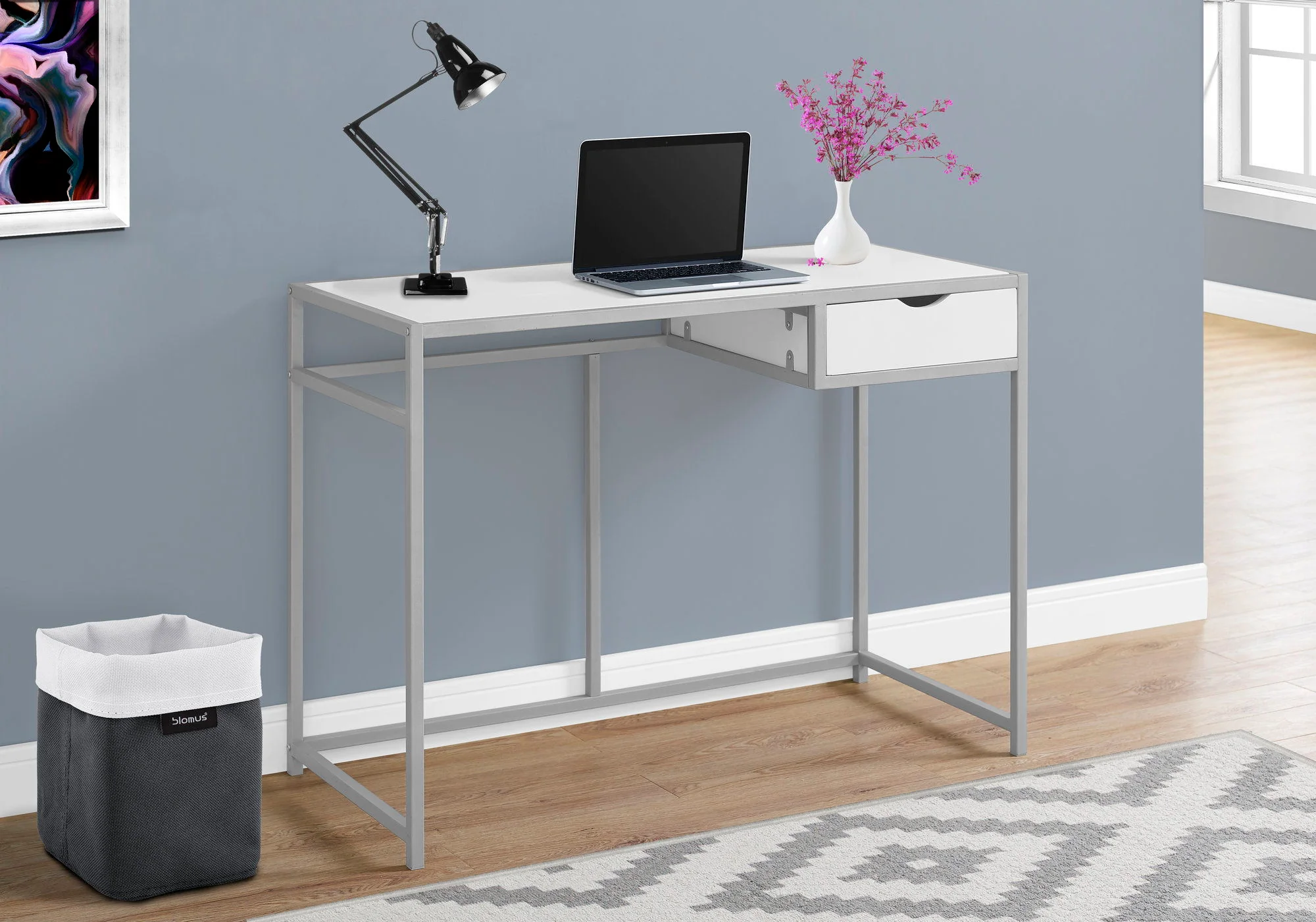 Computer Desk For Home Office, Laptop, 1 Storage Drawer, Contemporary & Modern - Image 14