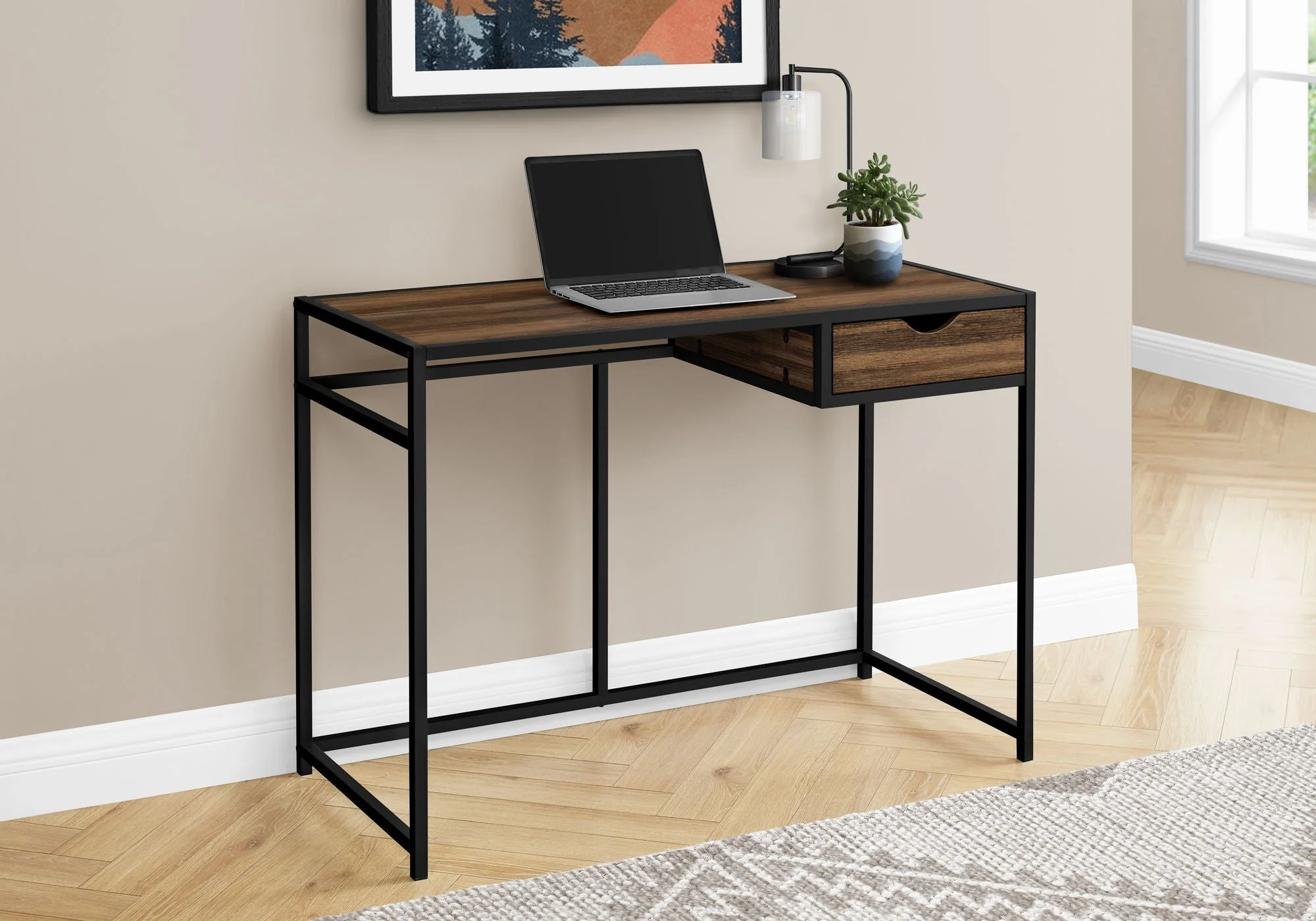 Computer Desk For Home Office, Laptop, 1 Storage Drawer, Contemporary & Modern - Image 7