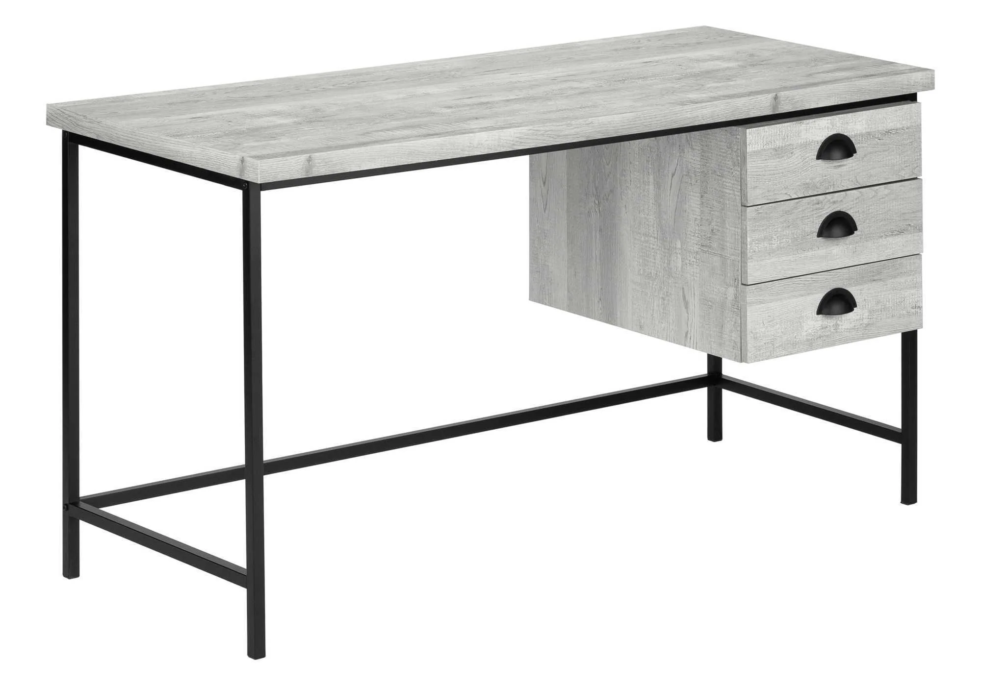 Computer Desk For Home Office, Laptop, 3 Storage Drawers, Contemporary & Moder - Image 2
