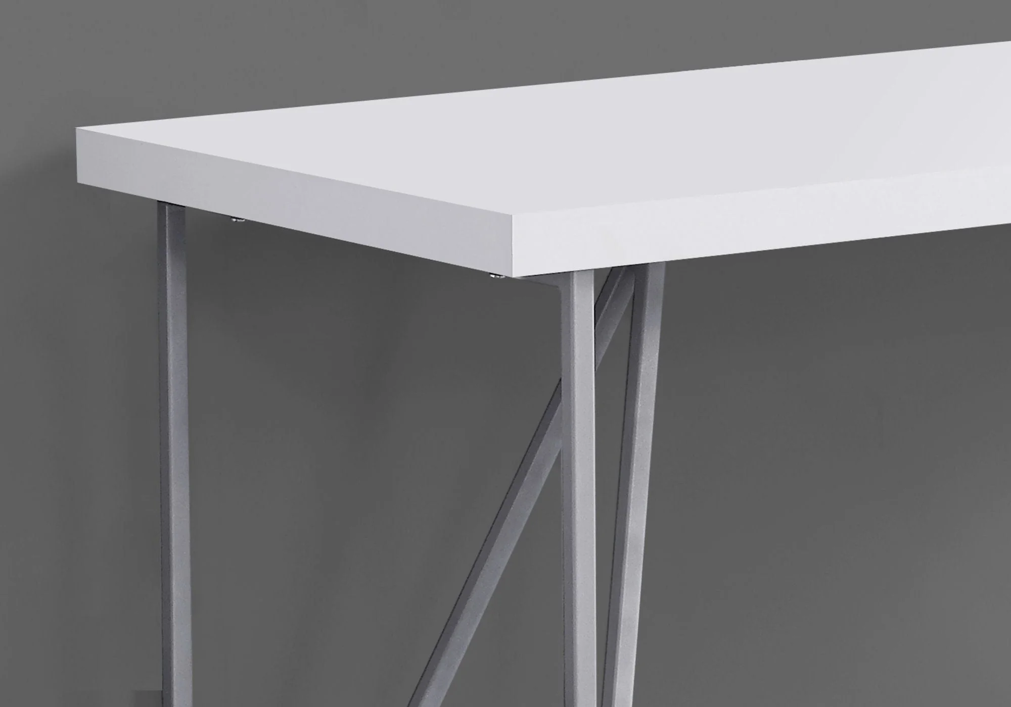 Computer Desk For Home Office Laptop, Contemporary & Modern - White - Image 2