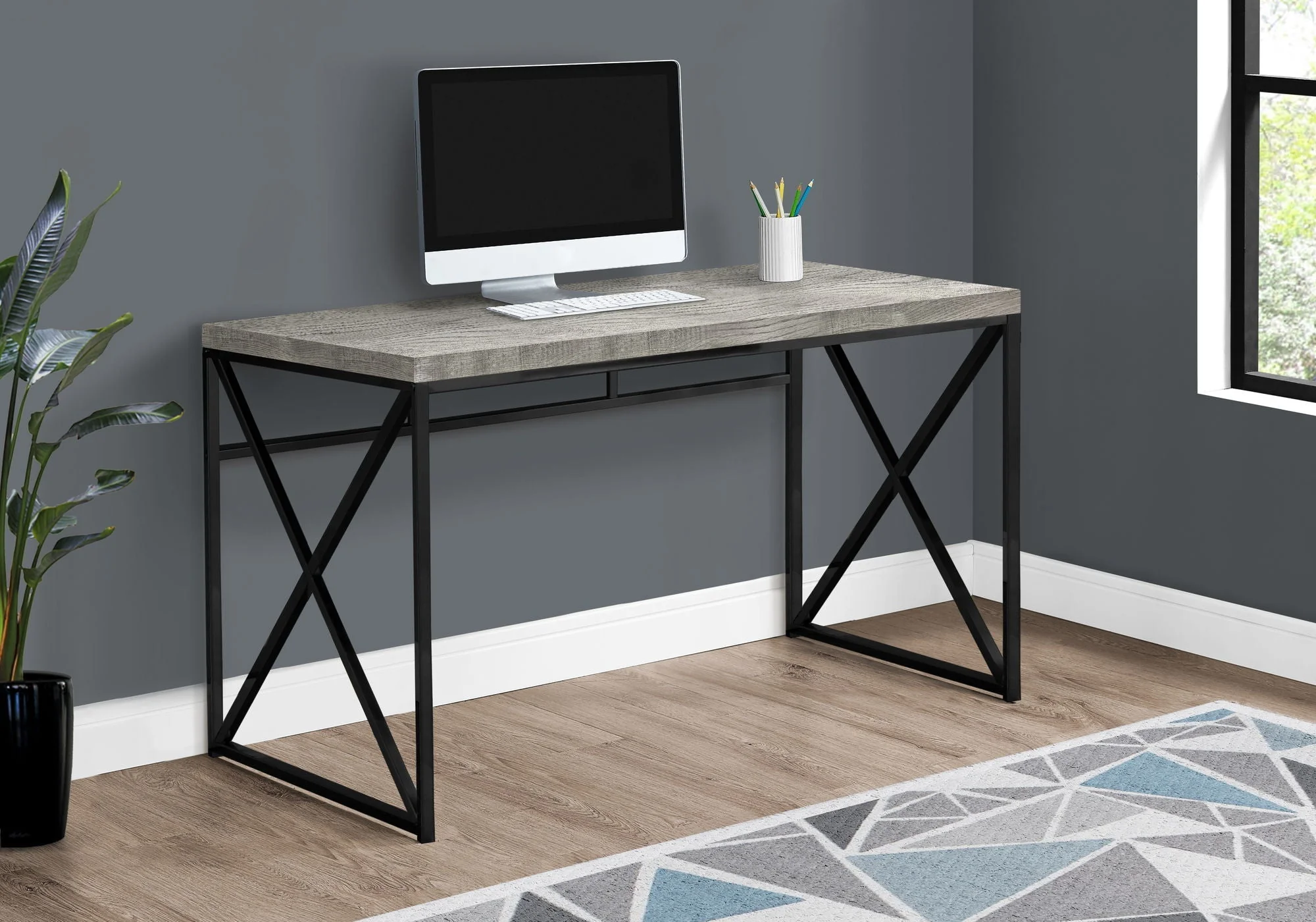 Computer Desk For Home Office, Laptop, Glossy Contemporary & Modern - Image 12