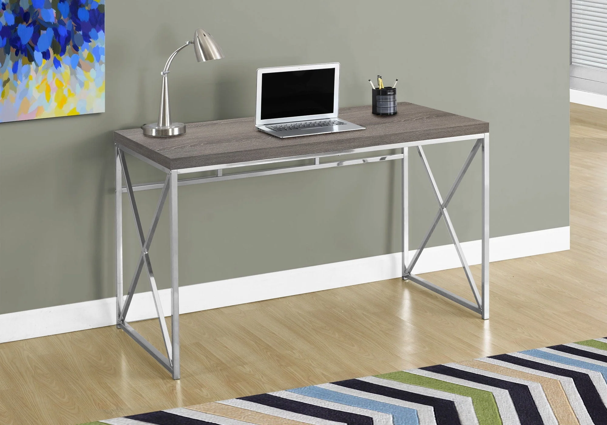 Computer Desk For Home Office, Laptop, Glossy Contemporary & Modern - Image 15