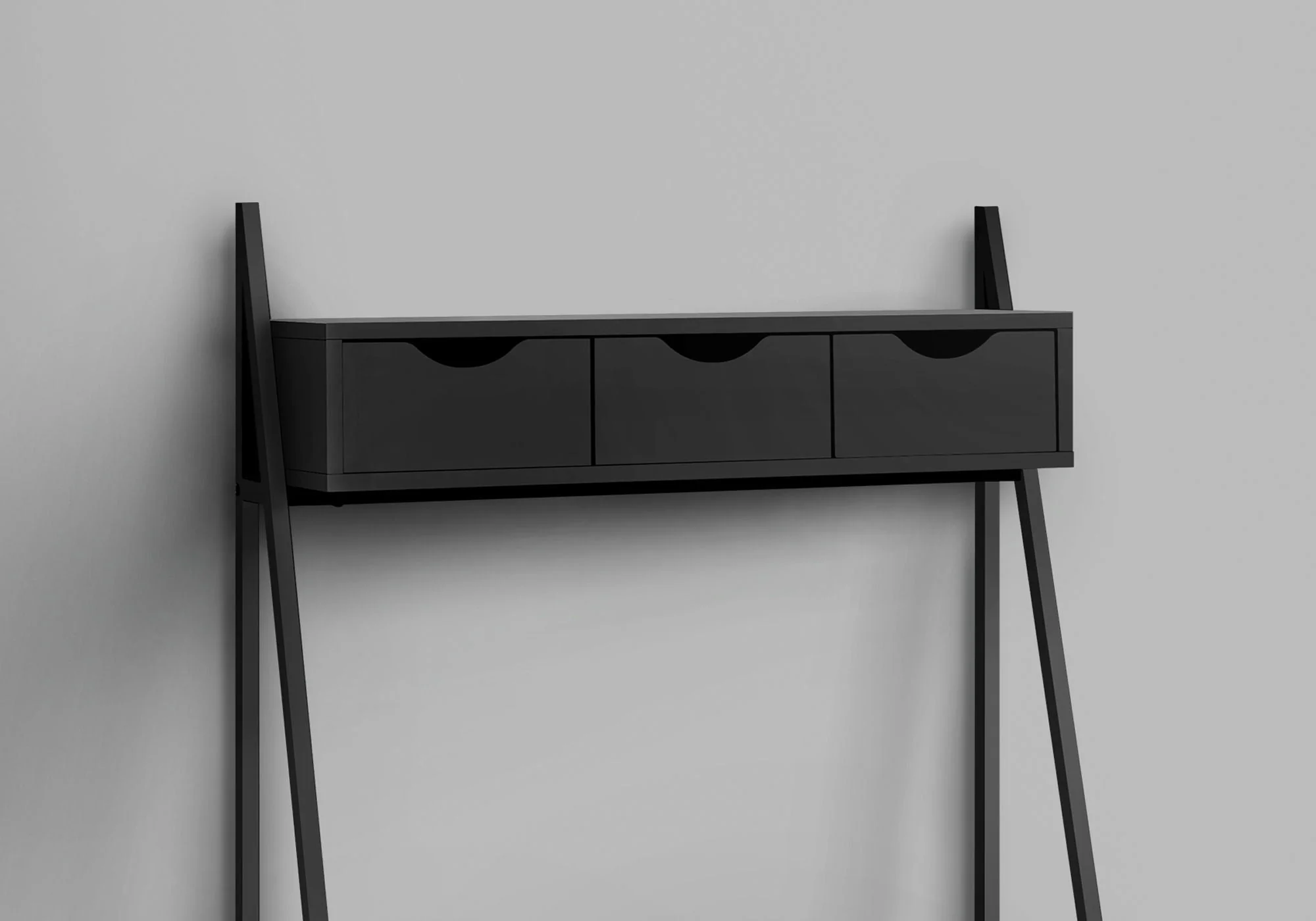 Computer Desk For Home Office, Laptop, Leaning, Storage Drawers, Contemporary & Modern - Image 4
