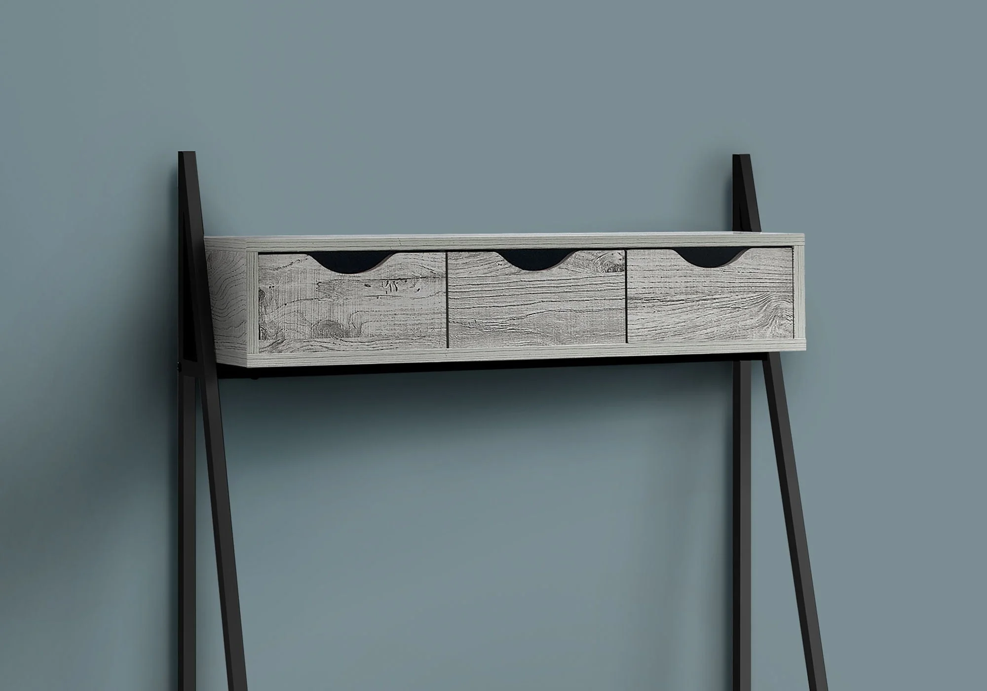 Computer Desk For Home Office, Laptop, Leaning, Storage Drawers, Contemporary & Modern - Image 7