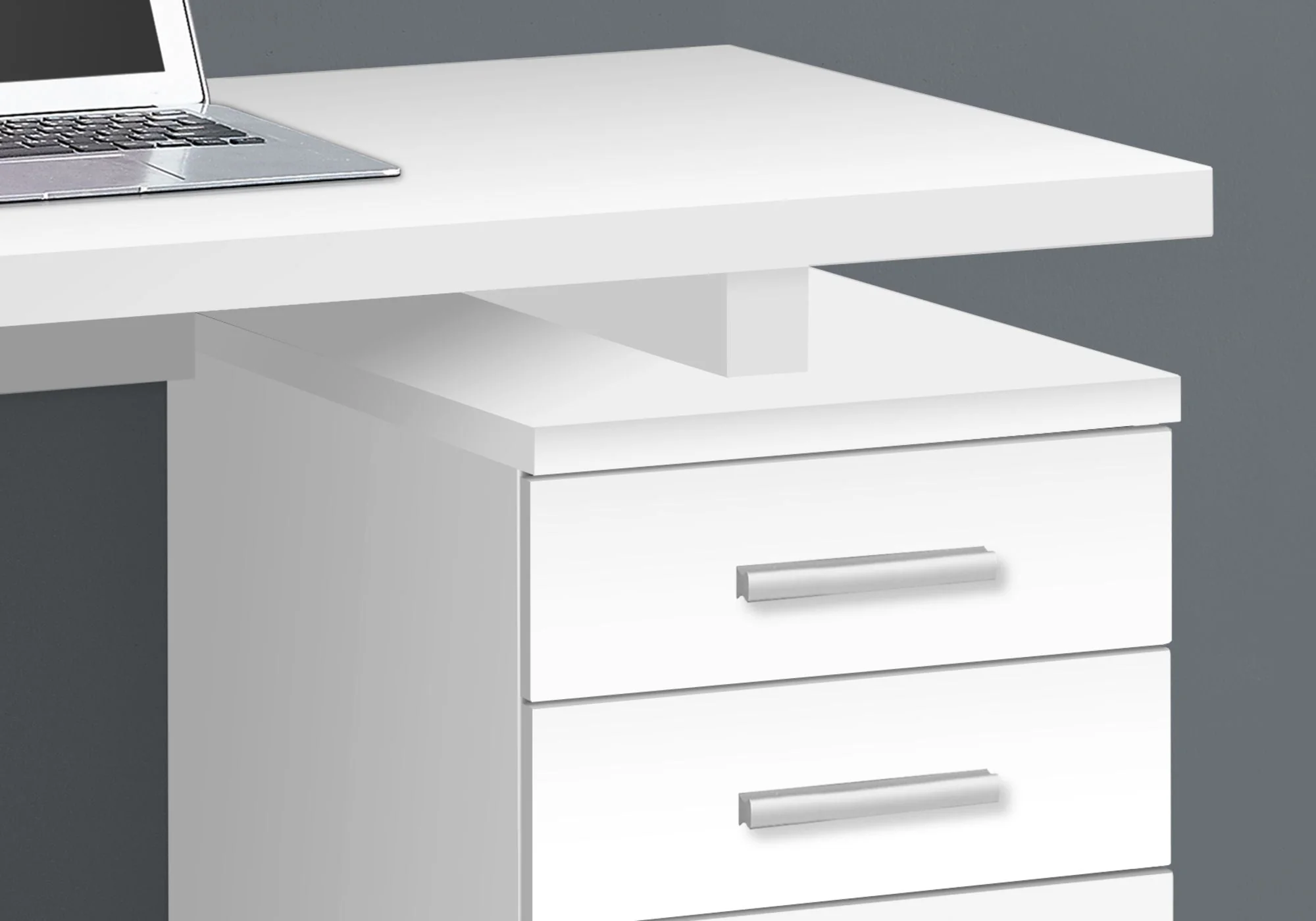 Computer Desk For Home Office Laptop, Left, Right Set - Up, Storage Drawers - Image 4