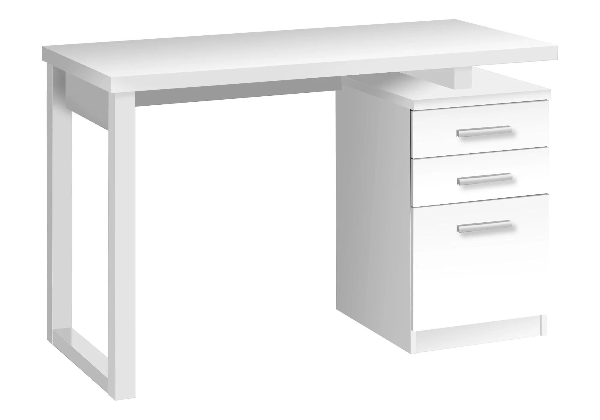 Computer Desk For Home Office Laptop, Left, Right Set - Up, Storage Drawers - Image 7