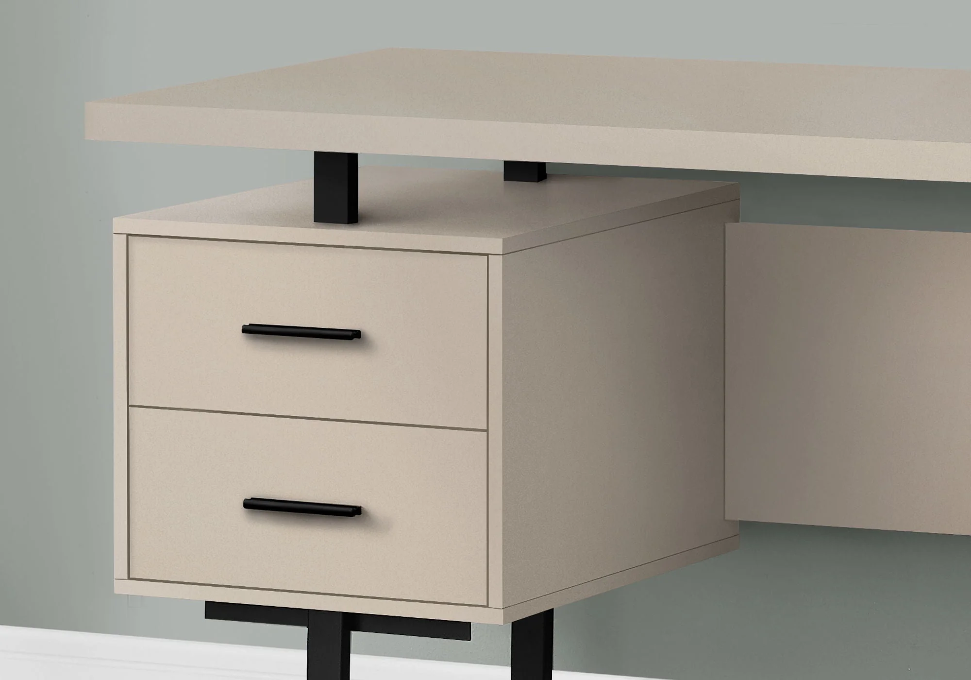 Computer Desk For Home Office, Laptop, Left, Right Set - Up, Storage Drawers, Contemporary & Modern - Image 11