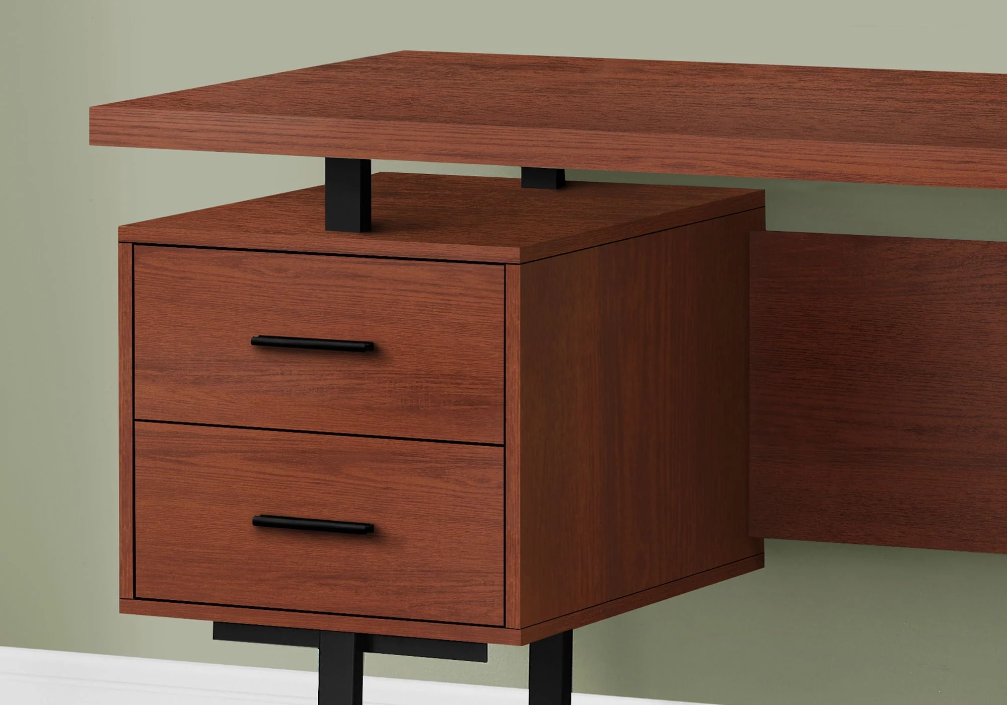 Computer Desk For Home Office, Laptop, Left, Right Set - Up, Storage Drawers, Contemporary & Modern - Image 15