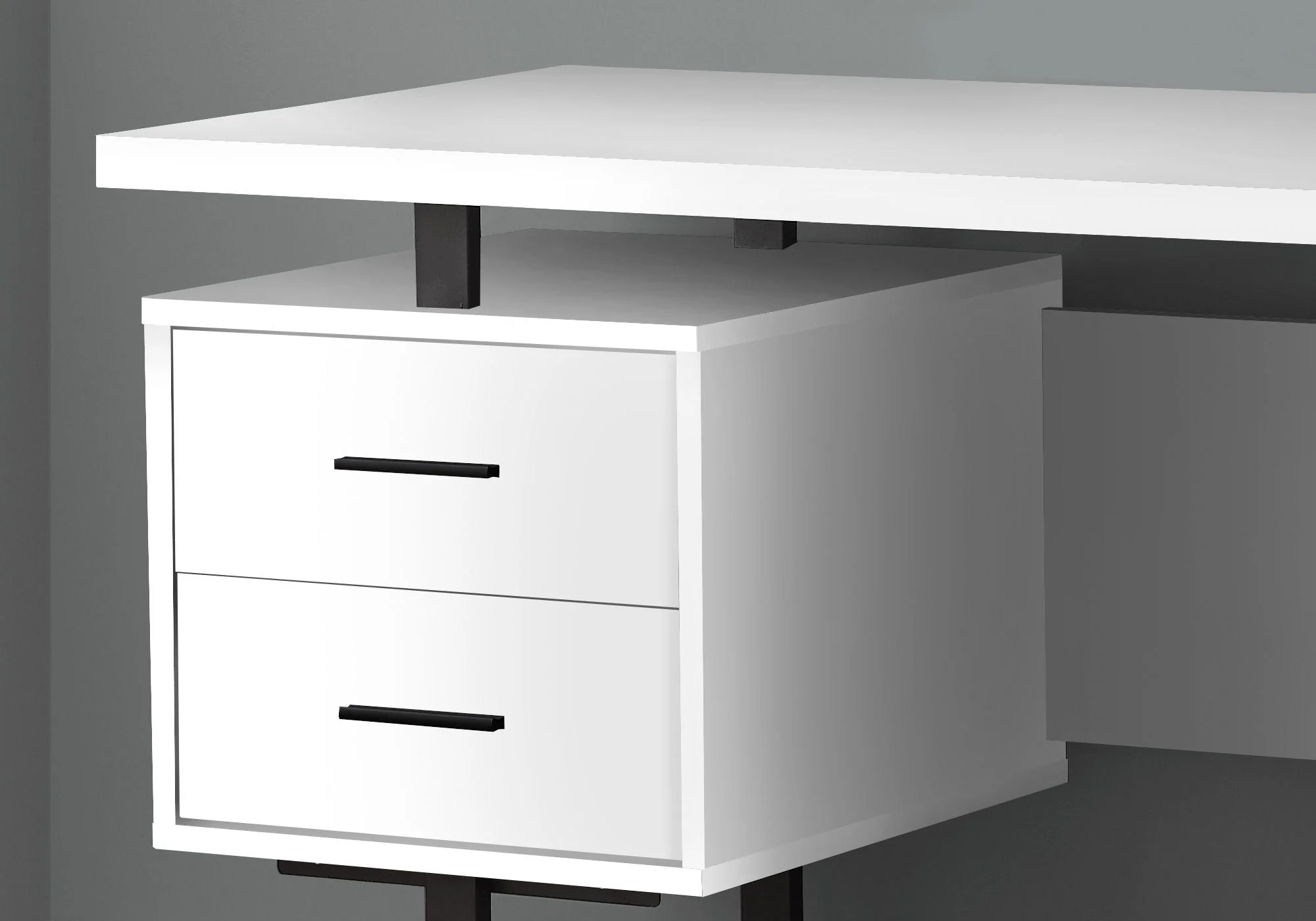 Computer Desk For Home Office, Laptop, Left, Right Set - Up, Storage Drawers, Contemporary & Modern - Image 18