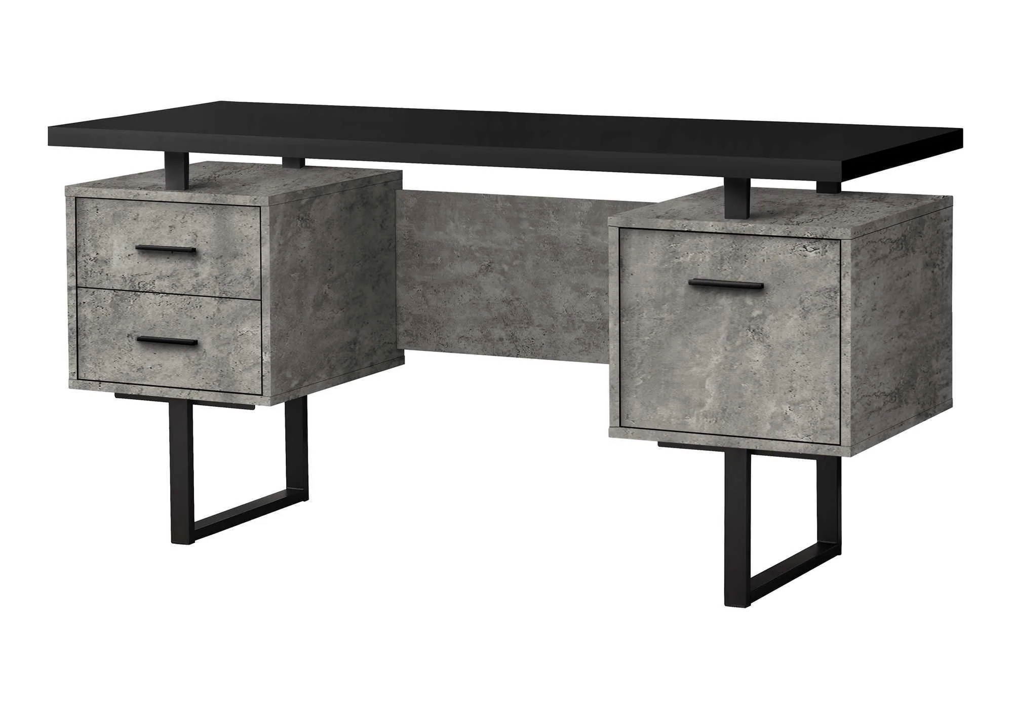 Computer Desk For Home Office, Laptop, Left, Right Set - Up, Storage Drawers, Contemporary & Modern - Image 2