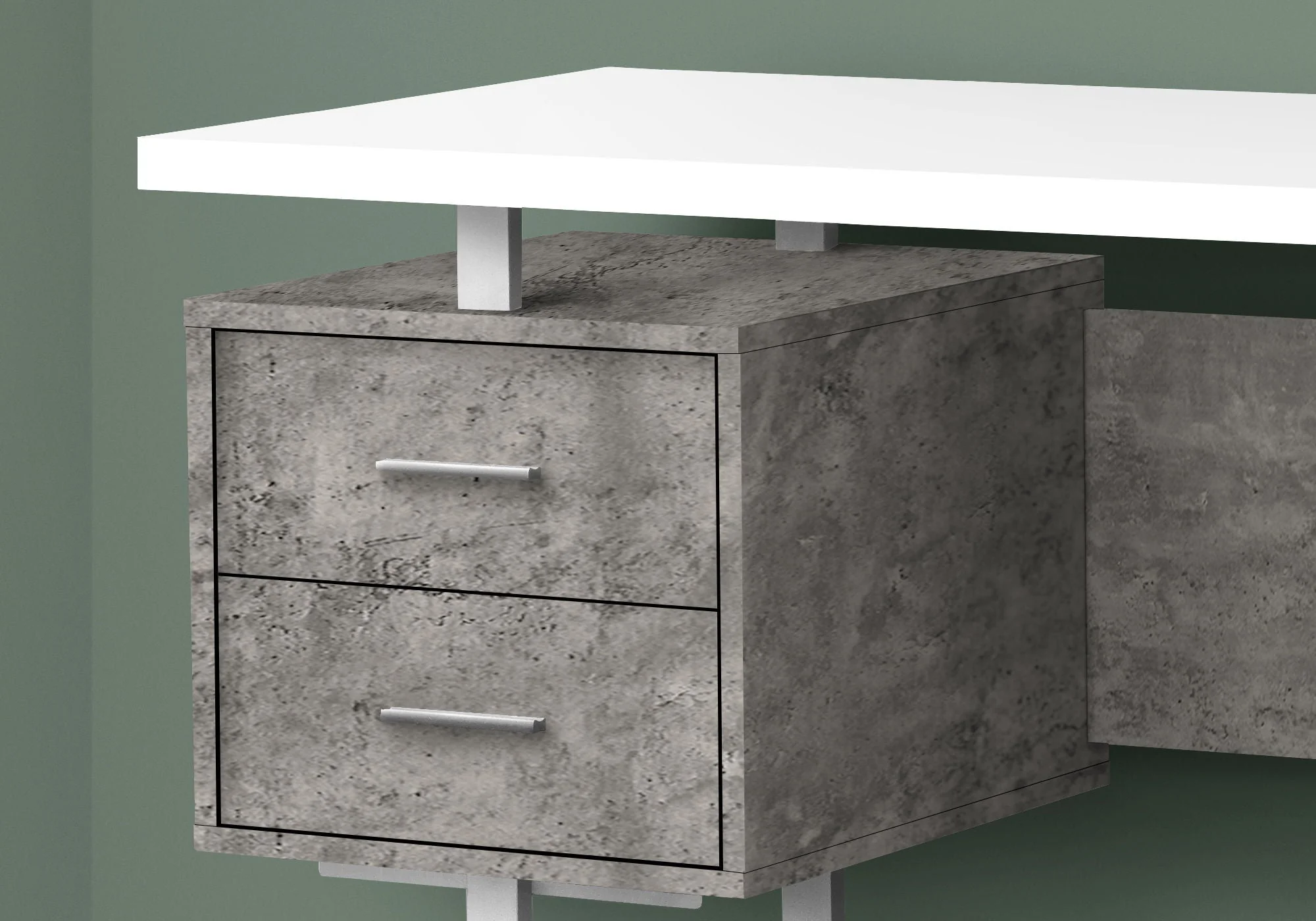 Computer Desk For Home Office, Laptop, Left, Right Set - Up, Storage Drawers, Contemporary & Modern - Image 21