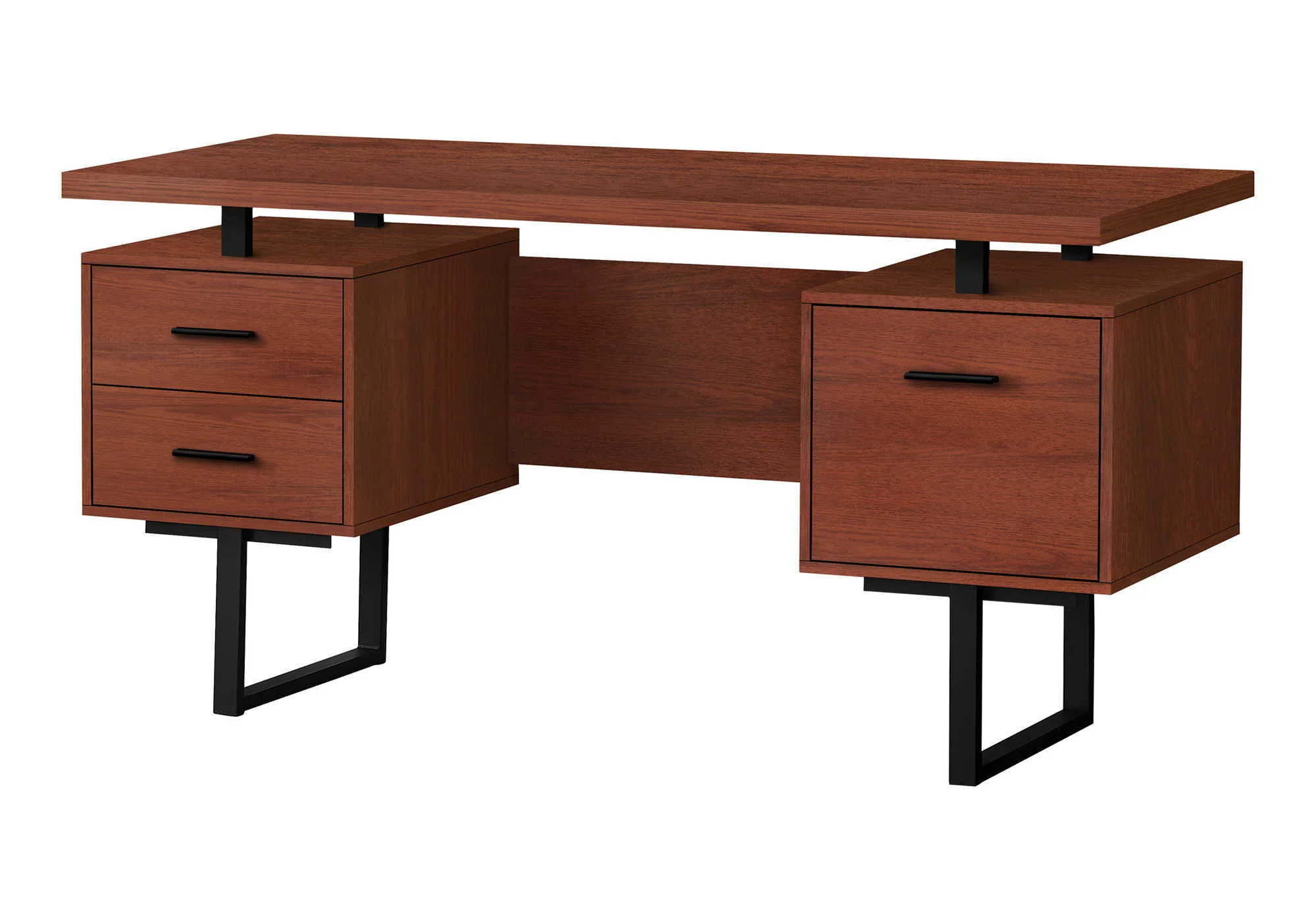 Computer Desk For Home Office, Laptop, Left, Right Set - Up, Storage Drawers, Contemporary & Modern - Image 5