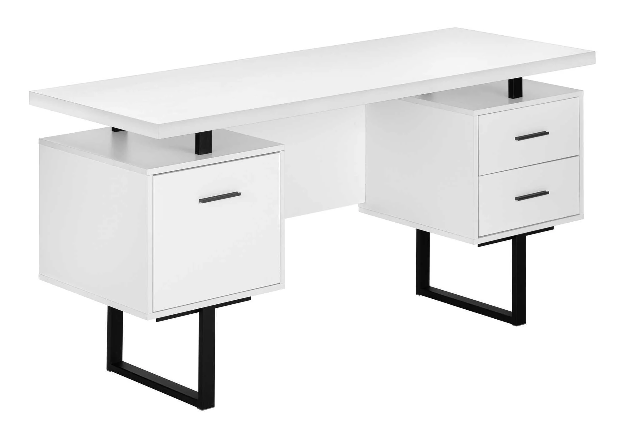 Computer Desk For Home Office, Laptop, Left, Right Set - Up, Storage Drawers, Contemporary & Modern - Image 6