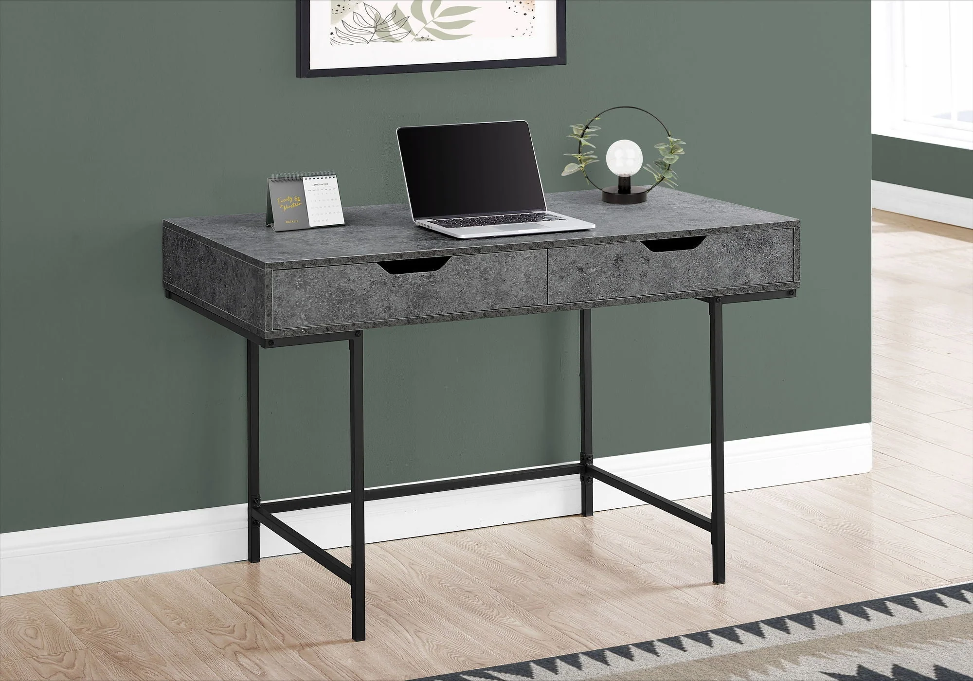 Computer Desk For Home Office, Laptop, Storage Drawers, Contemporary & Modern - Image 14